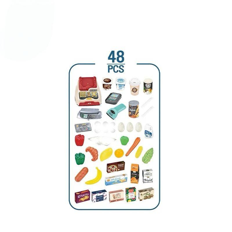 MINIMARKET SUPERMERCADO TIENDA CON CARRITO 48PZS-2