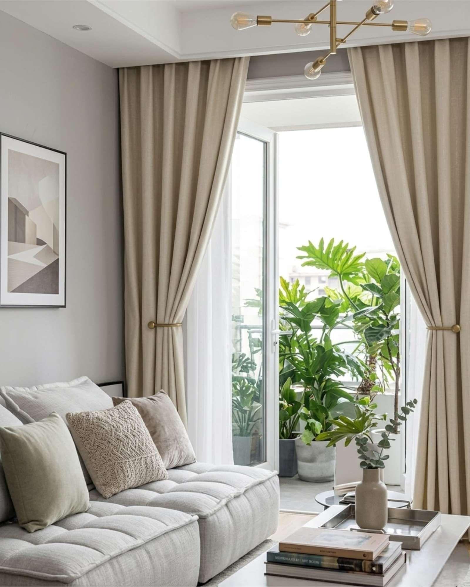 Juego de Cortinas Blackout Premium Engomadas m15-3