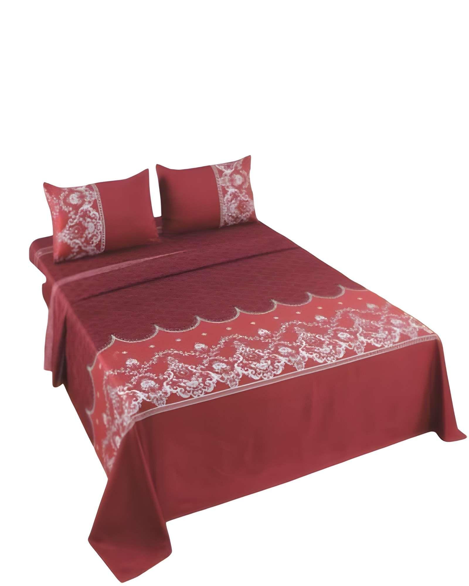 SET DE SABANAS DISEÑO ESTAMPADO 2 PLAZAS BURDEO-1