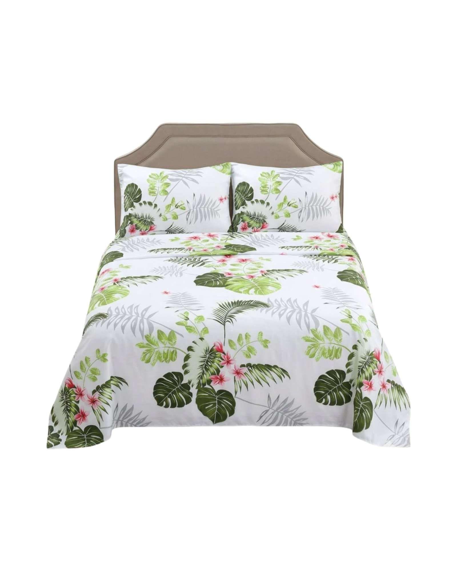 Juego de Sábanas color blanco king Resistencia y Elegancia para tu Descanso Diario-2