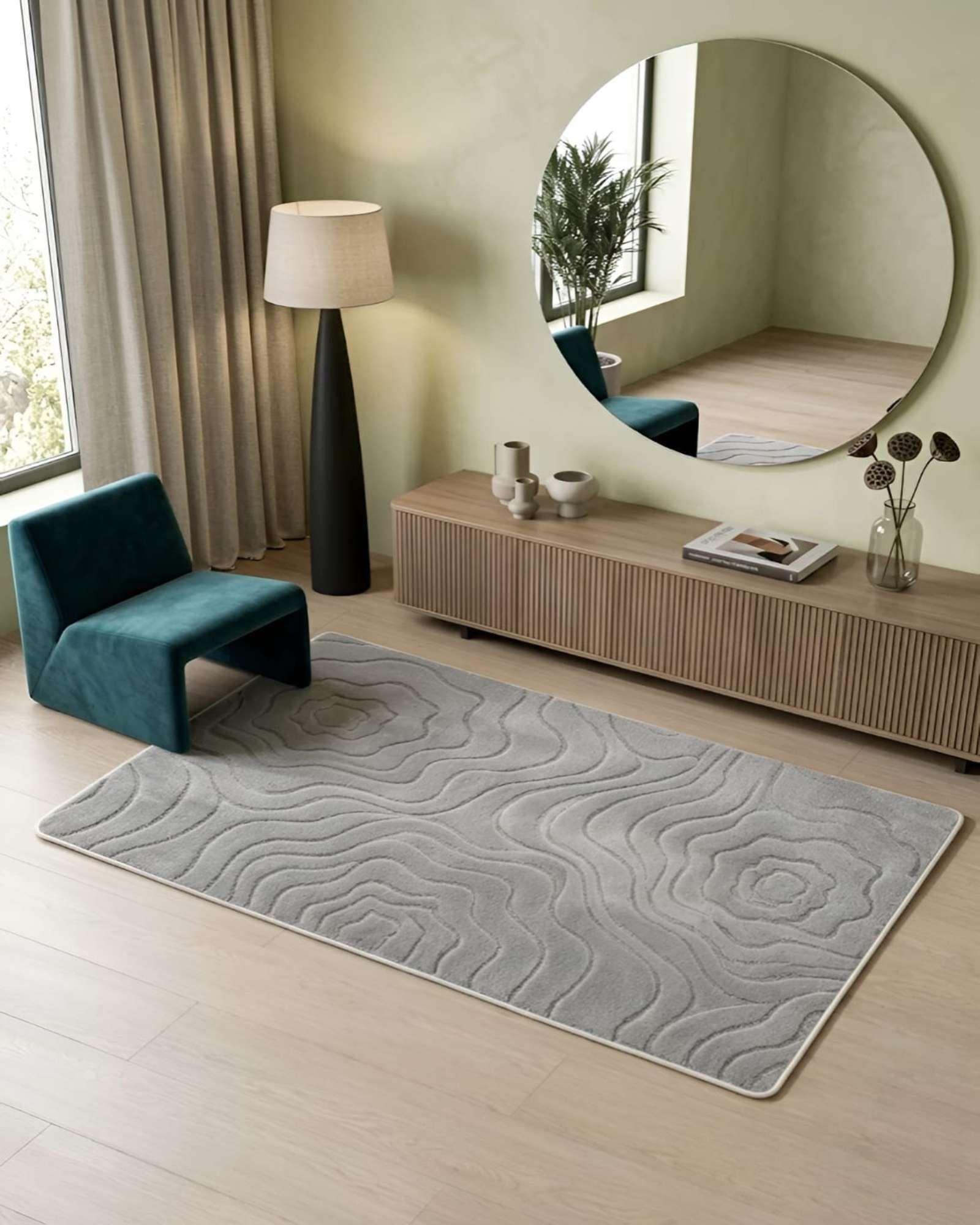 Alfombra Living y Dormitorio Decoración Para Hogar Minimalista 03-1