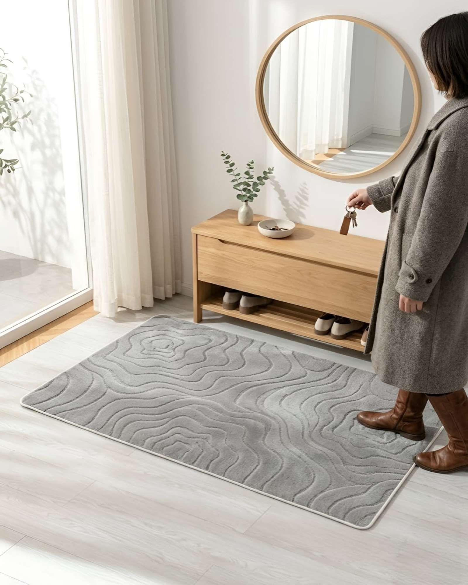Alfombra Living y Dormitorio Decoración Para Hogar Minimalista 03-2