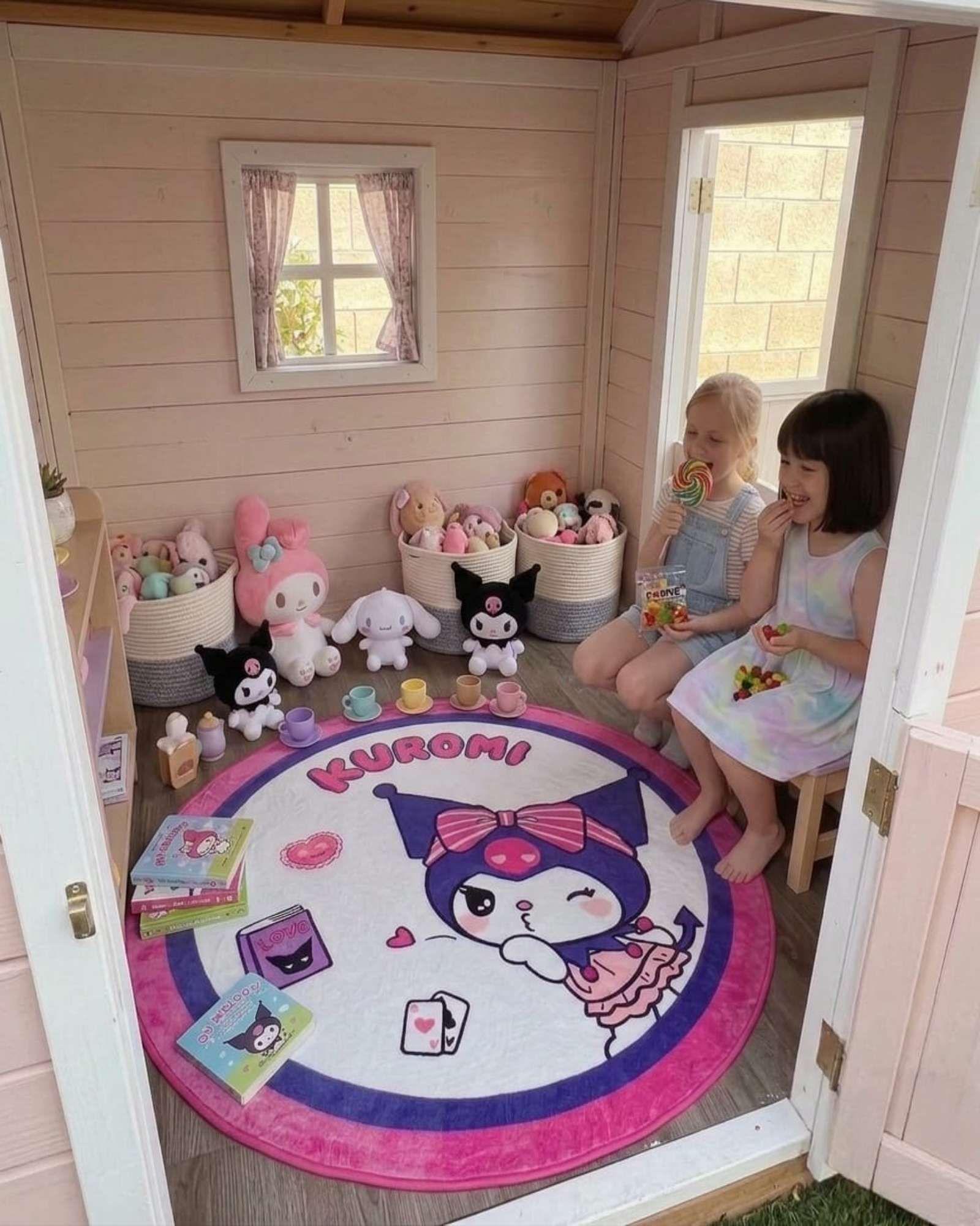Alfombra Decorativa Infantil Circular de 80cm De Kurumi m2-2