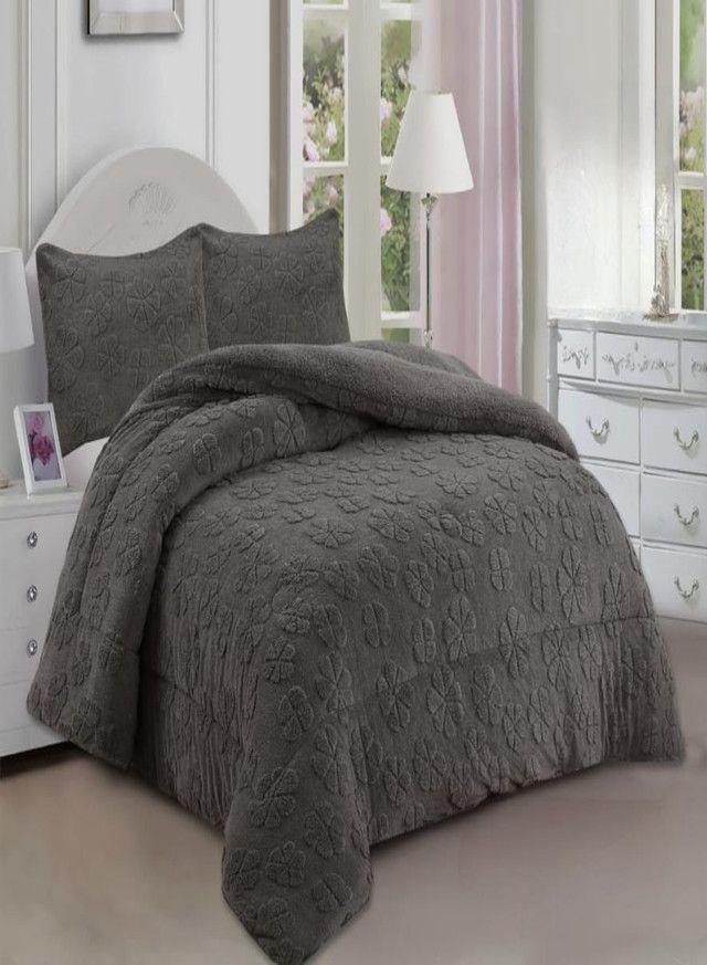 CUBRECAMA GRUESO TEXTURIZADO CON CHIPORRO |17-2