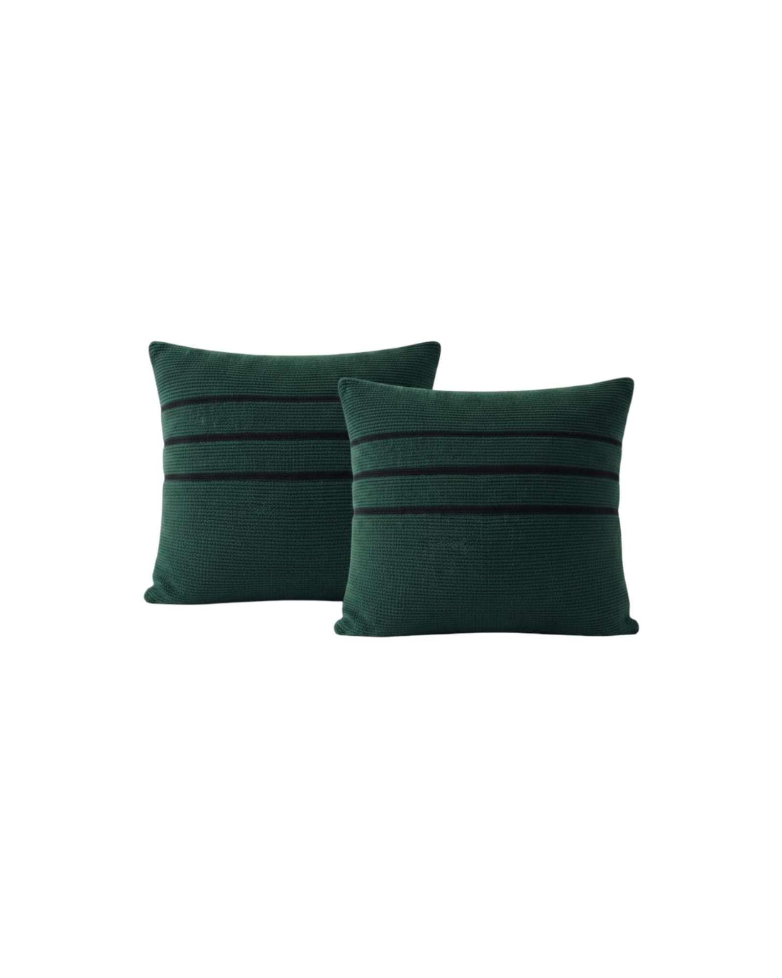 Set x4 Fundas de Cojín Chenille con Franjas 45x45 cm 05-5