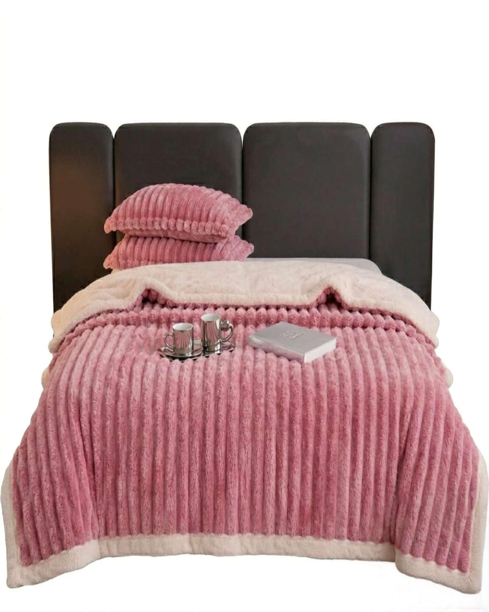 Frazada Sherpa 2 Plazas Extra Suave Térmica Invierno 05-4