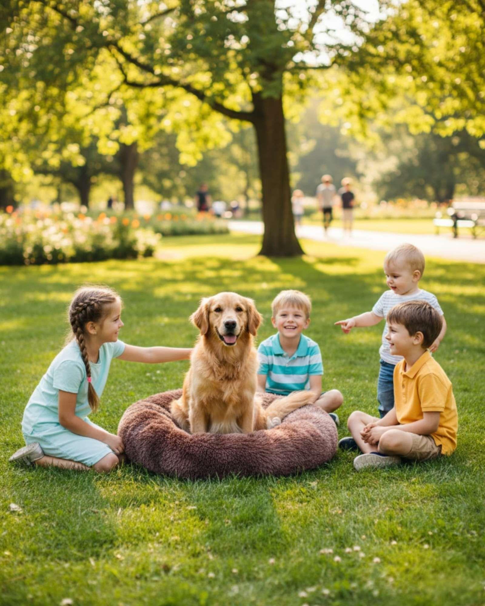 Cama Acolchada de Alta Densidad para tus mascotas 70 cm café-4