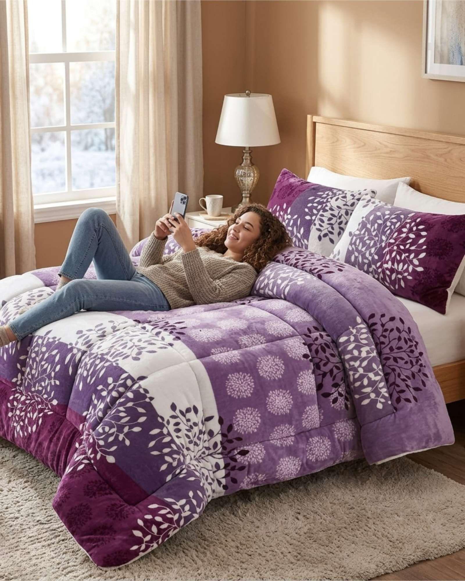 Plumón Térmico 2 Plazas Plush y Chiporro Extra Cálido Invierno A15-2