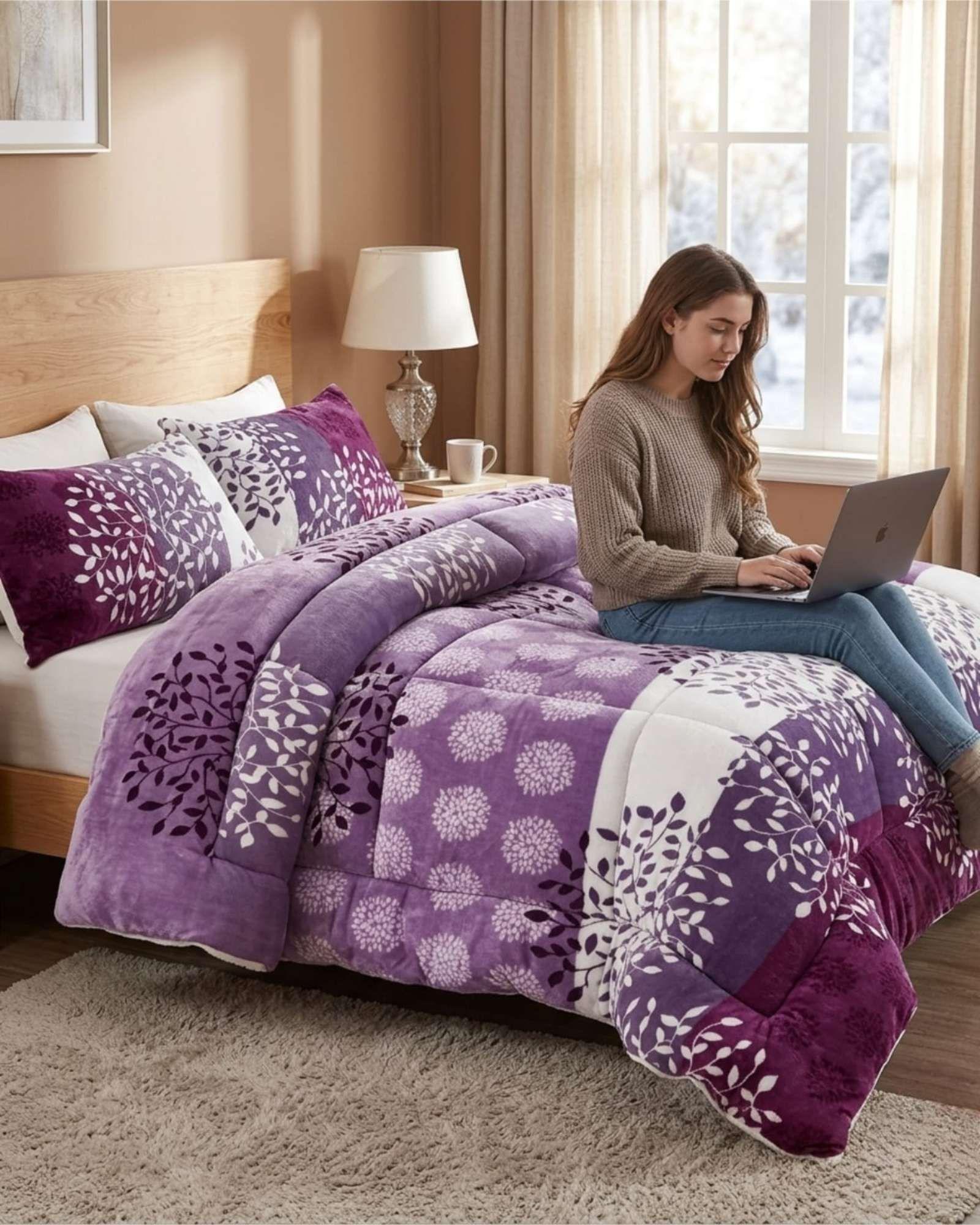 Plumón Térmico 2 Plazas Plush y Chiporro Extra Cálido Invierno A15-3