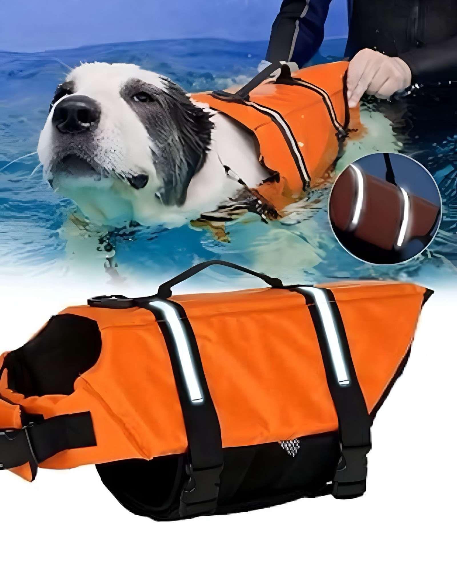 CHALECO SALVAVIDAS PARA MASCOTAS TALLA S 60x46 cm S01-2