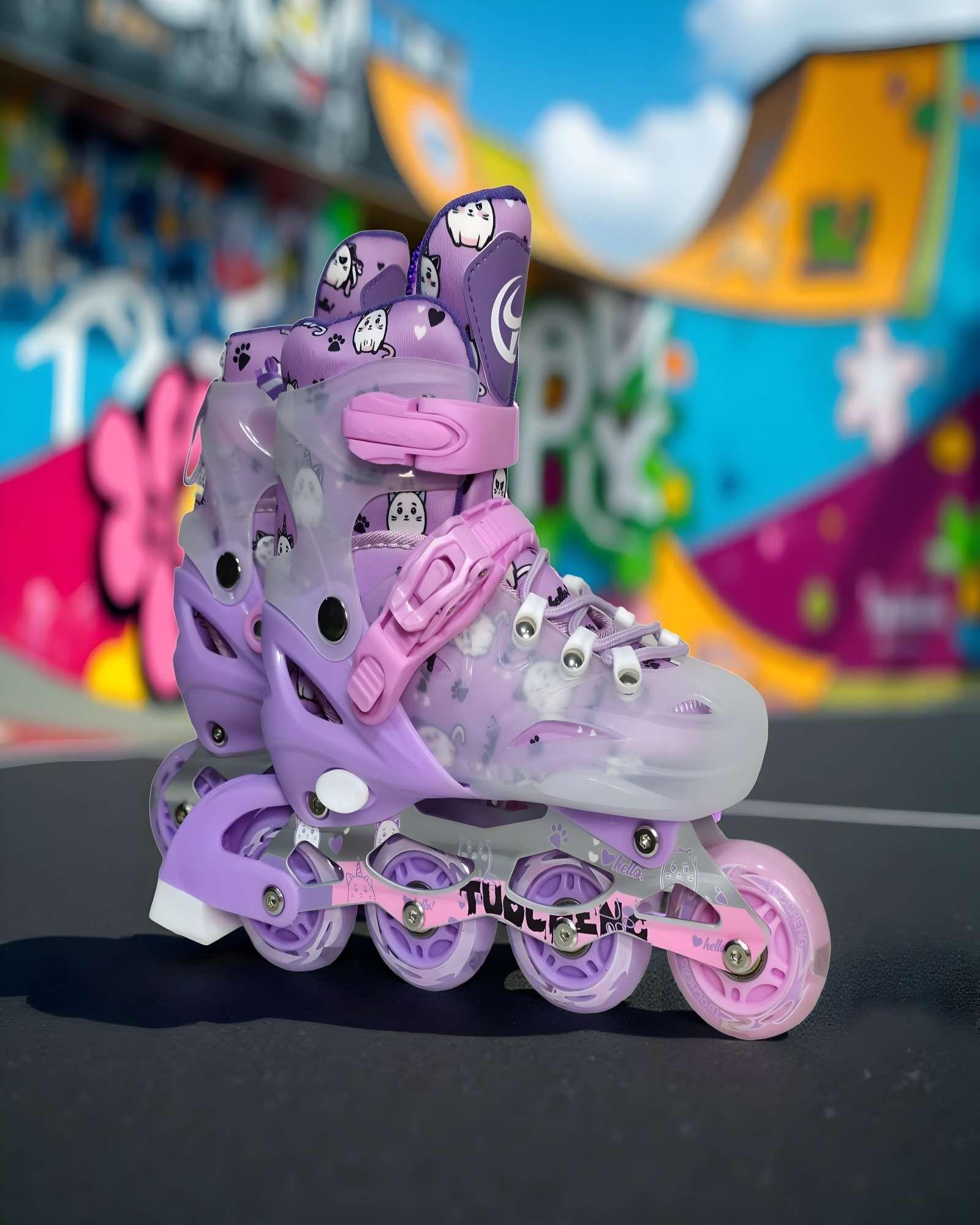 PATIN LINEAL CON LUCES MAS KIT TALLA S 31-34 A13-2