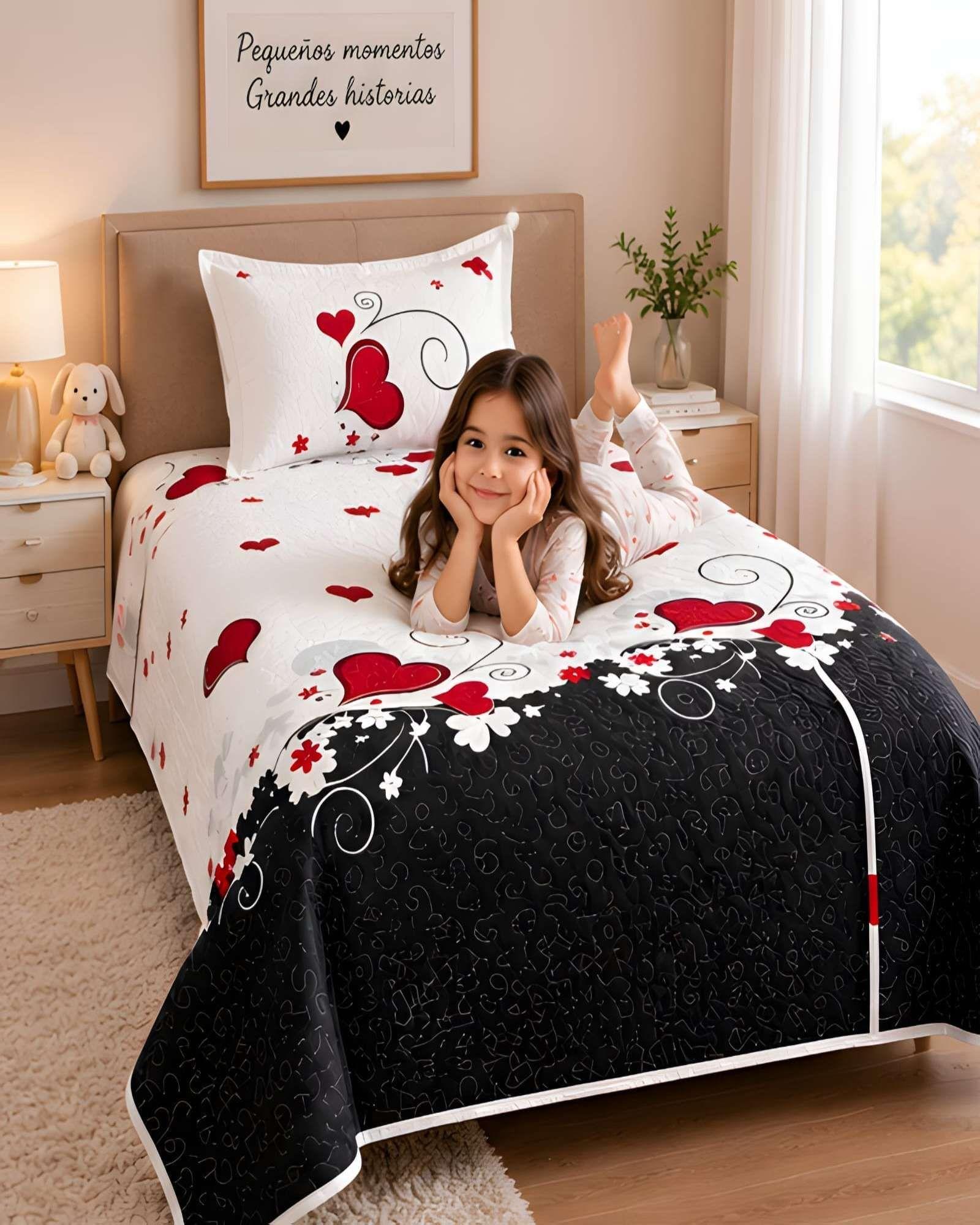 Quilt 1.5 Plazas 180x230 cm + Funda de Almohada-3