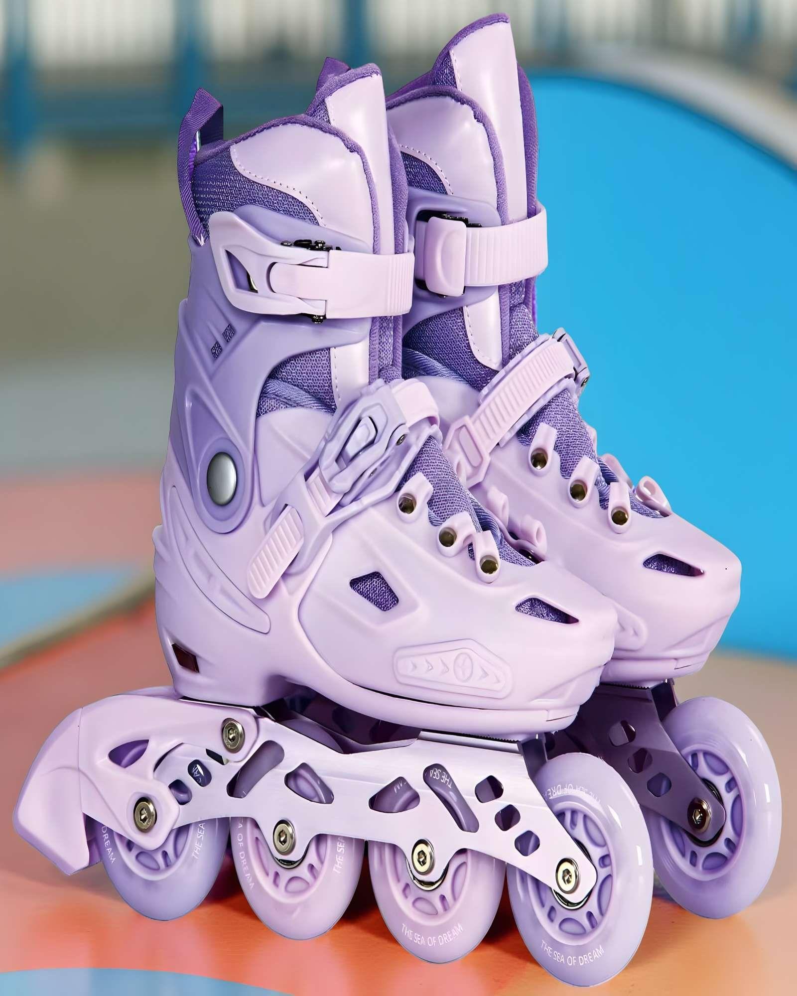 PATIN LINEAL CON LUCES Y KIT TALLA M 35-38 A20-2