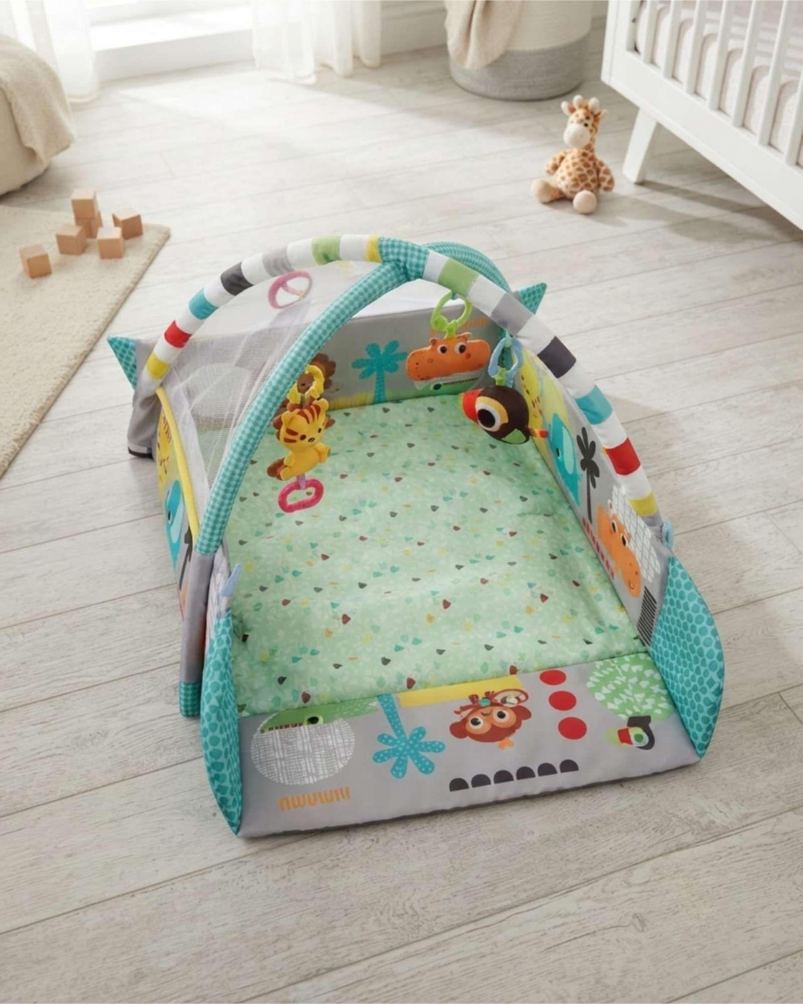 Gimnasio Para Bebe 5 En 1 Con Alfombra De Juegos Y Piscina De Pelotas m2-0