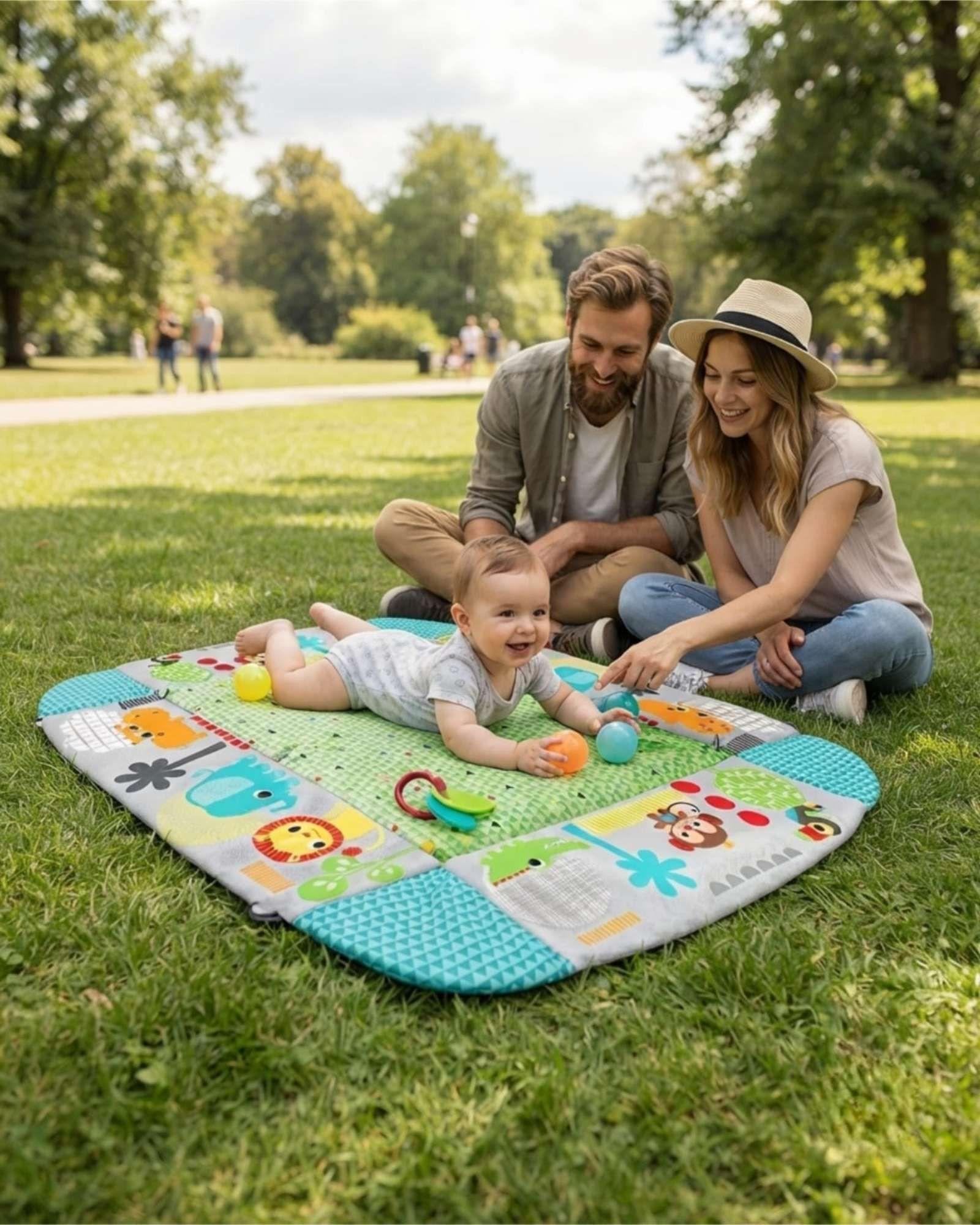 Gimnasio Para Bebe 5 En 1 Con Alfombra De Juegos Y Piscina De Pelotas m2-2