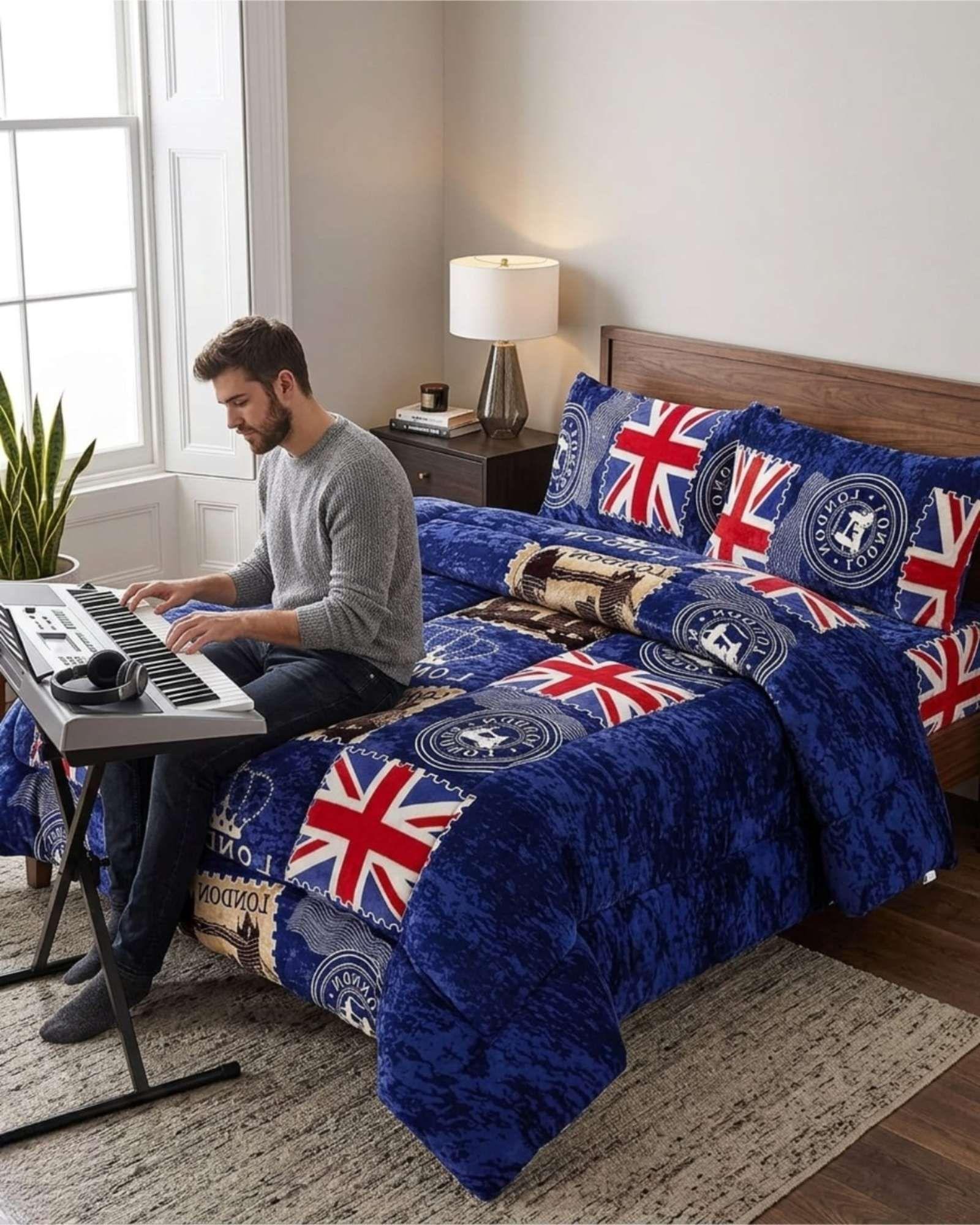 Plumón Térmico 2 Plazas Plush y Chiporro Extra Cálido Invierno A11-3