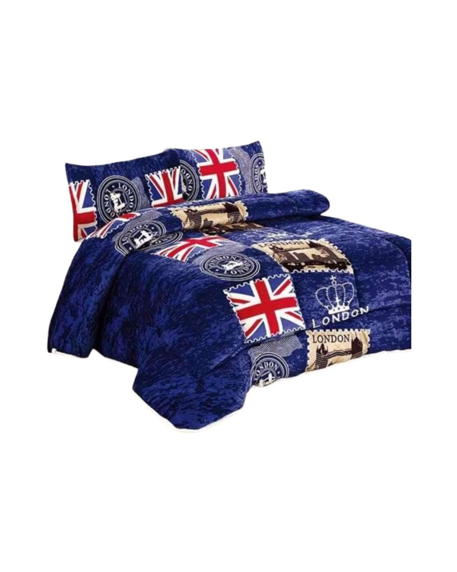 Plumón Térmico 2 Plazas Plush y Chiporro Extra Cálido Invierno A11-4