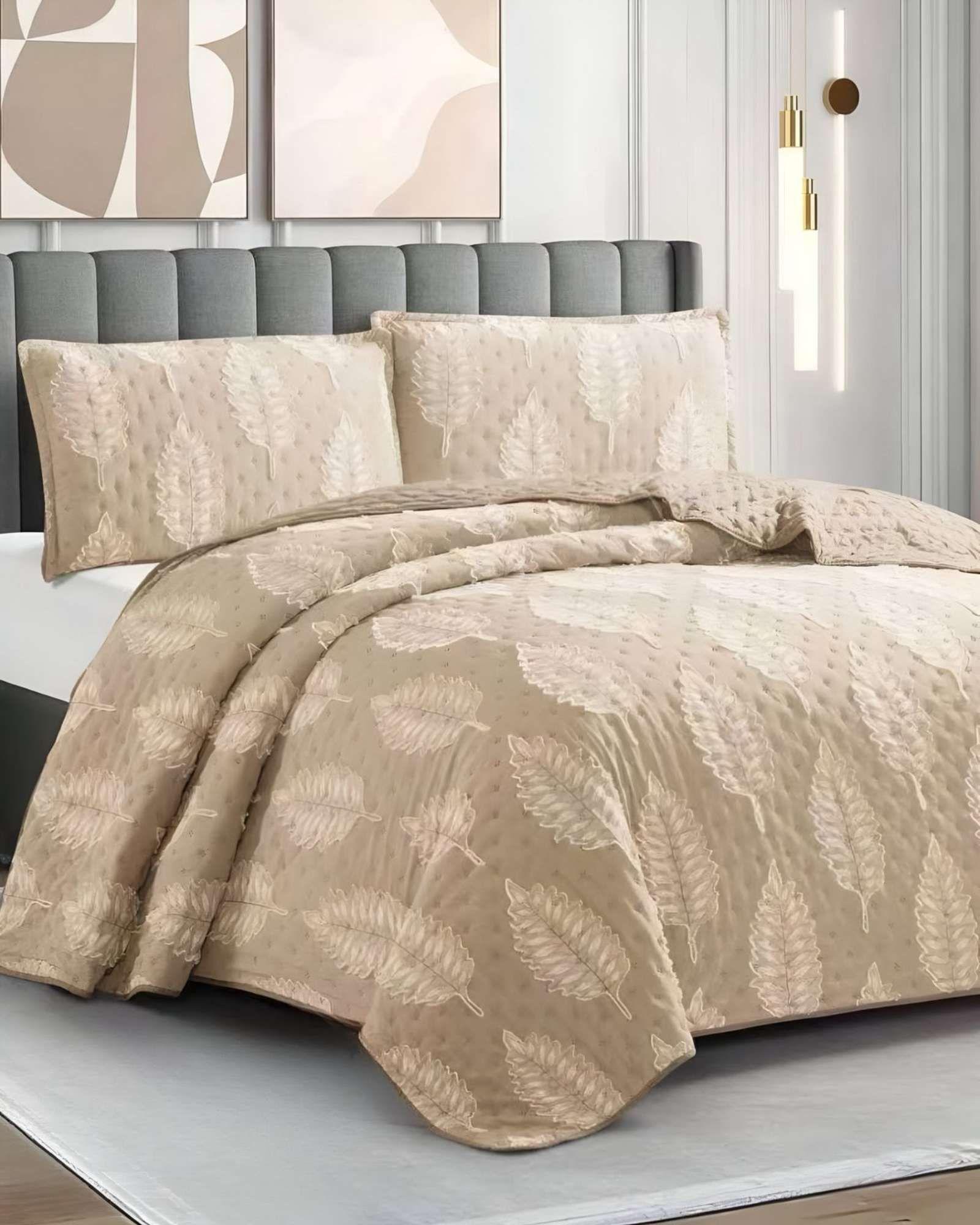 CUBRECAMA QUILT TUFTING DE LUJO SUAVE KING T-02-2