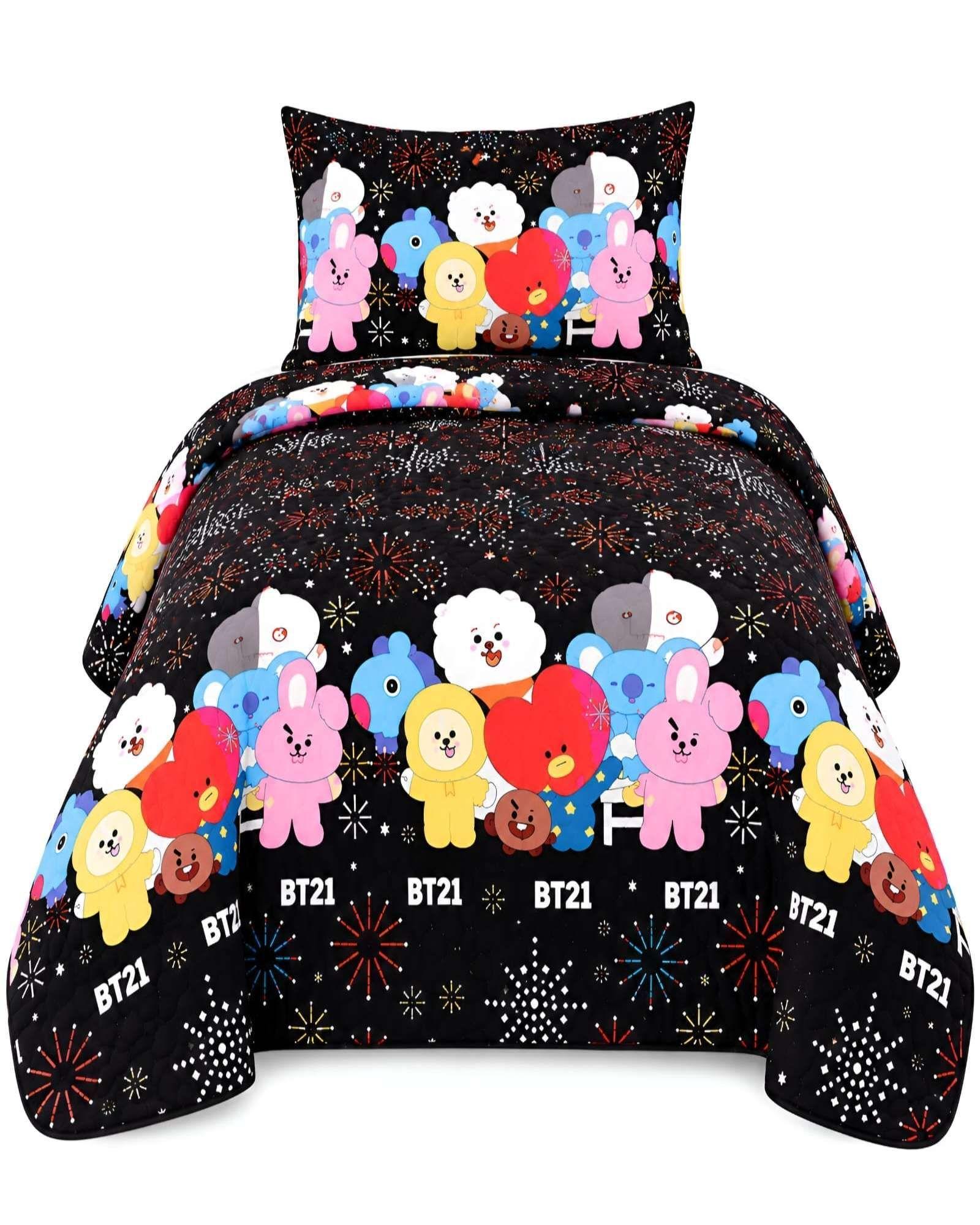 Set Quilt Verano 1.5 Plazas + Almohada + Funda De Almohada 14-4