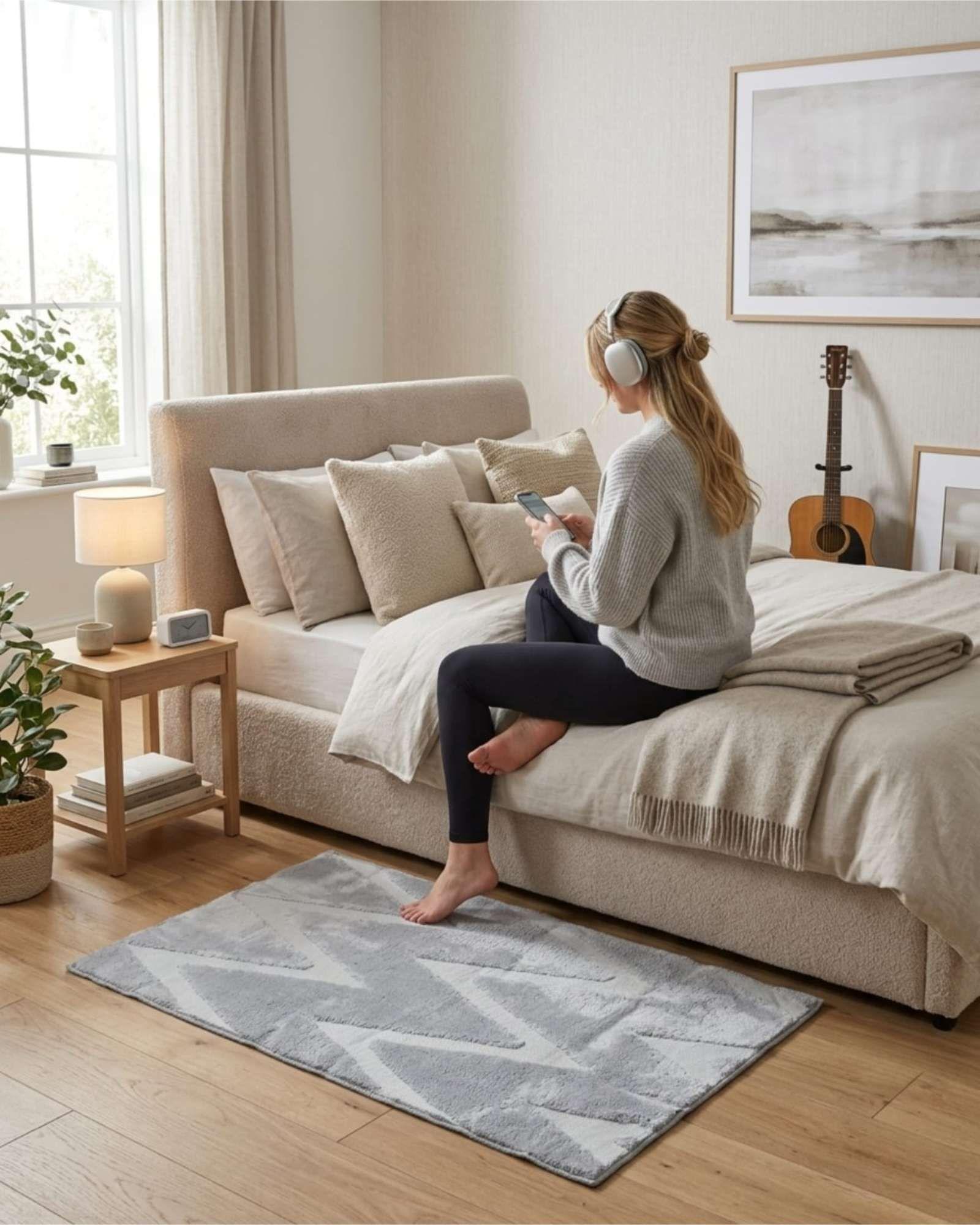 Bajada de Cama Moderna 50x80Cm Diseño Jacquard m5-4