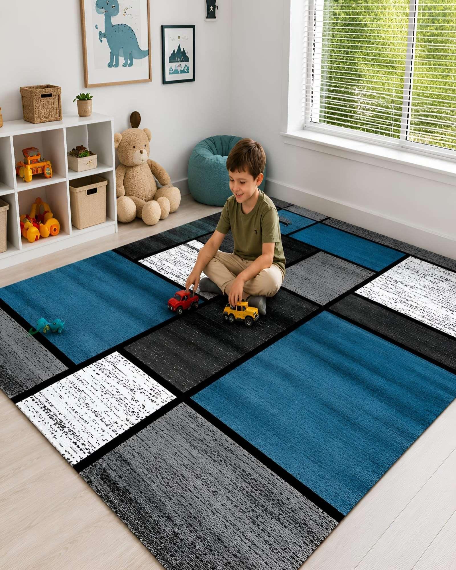Alfombra de Diseño Geométrico Contemporáneo 200cmx240cm 10-3