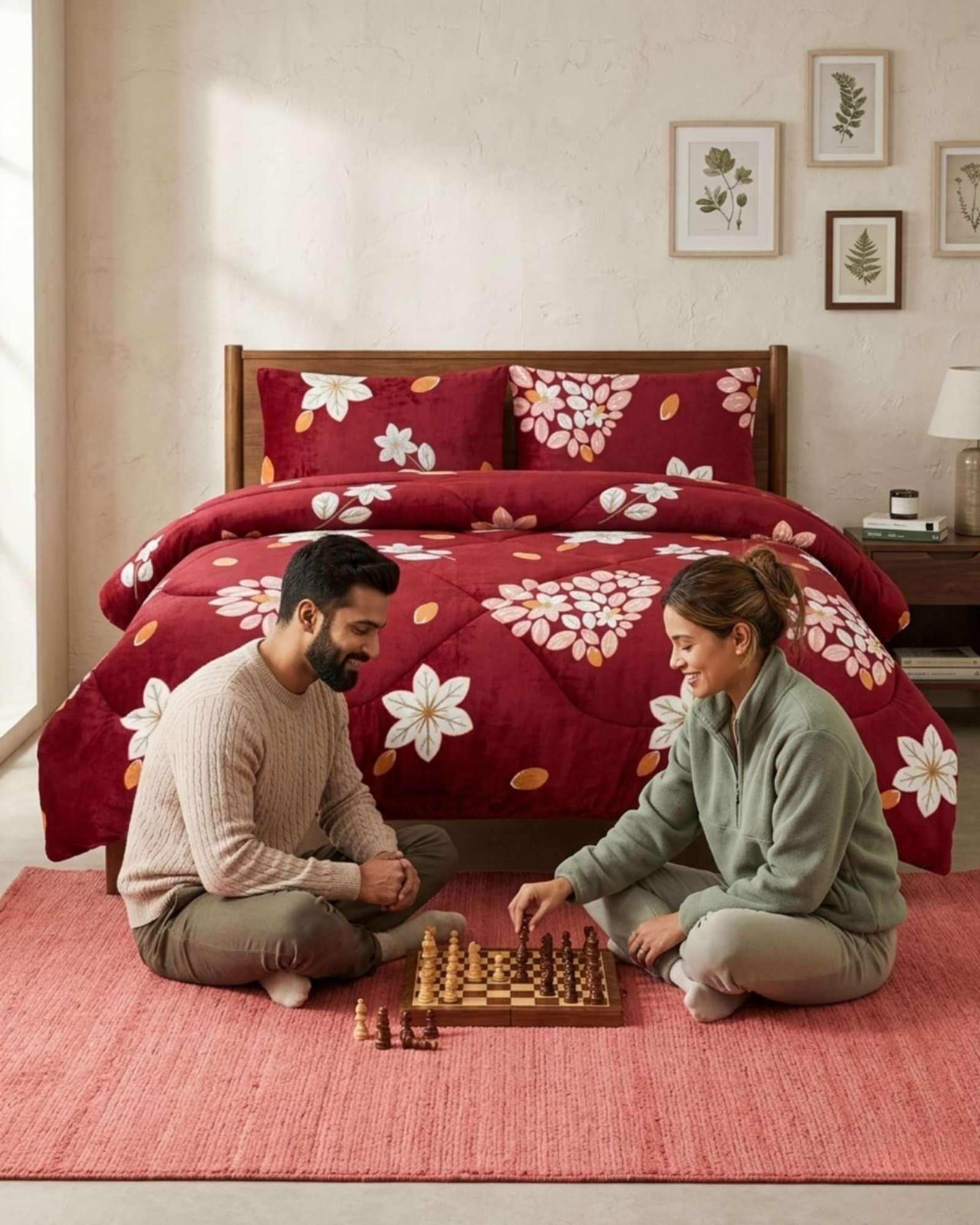 Cubrecama Plush 2 Plazas con Chiporro Térmico Extra Suave Invierno 09-2