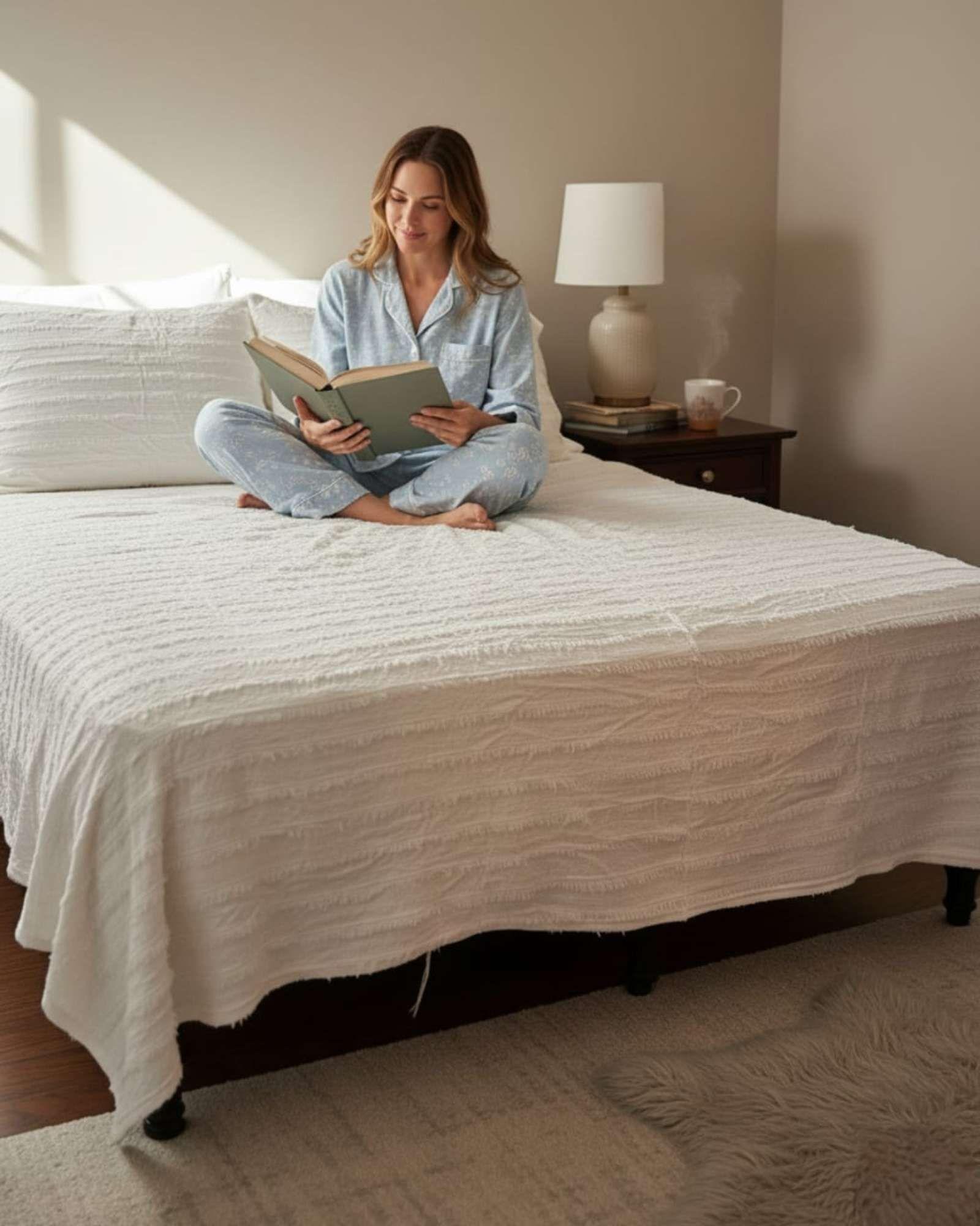 Frazada Soft Premium Estilo Boho Nórdico 2 Plazas Extra Suave y Liviana A2-3