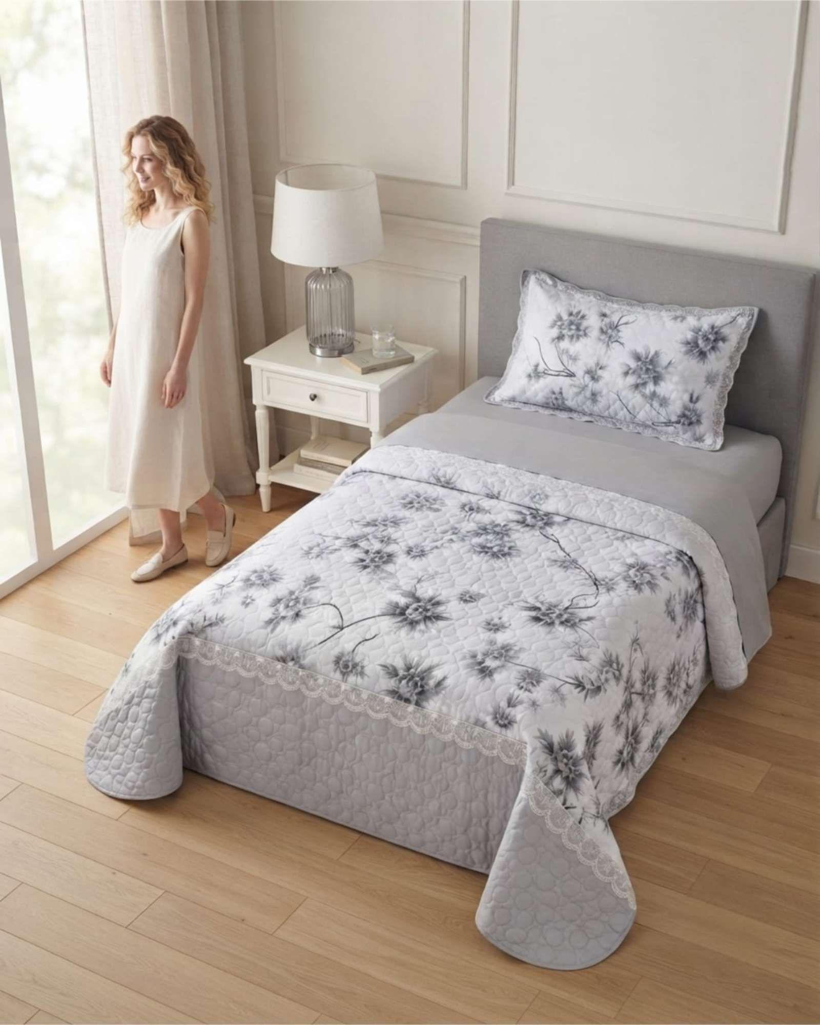 Quilt Cubrecama De Verano Delgado Plaza Y Media Liviano Y Fresco m5-3