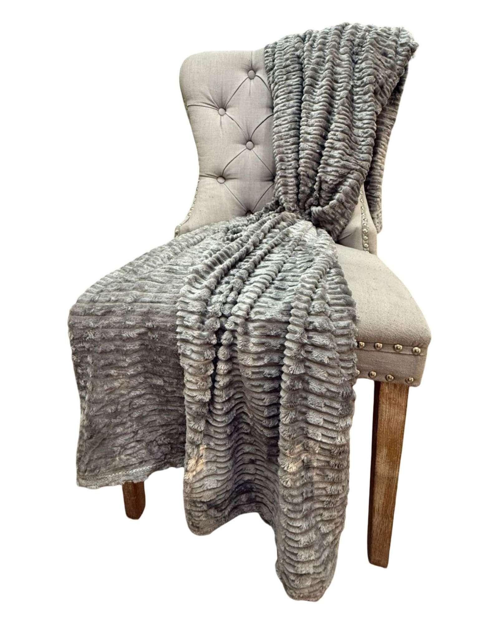 FRAZADAS MANTA PLUSH 2 PLAZA 200 X 230 GRIS PLATA-0