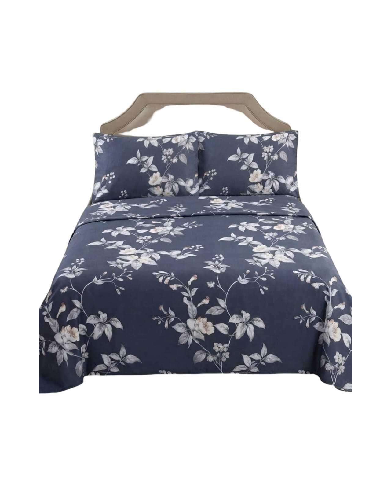 Juego de Sábanas king Resistencia y Elegancia para tu Descanso Diario negro-2