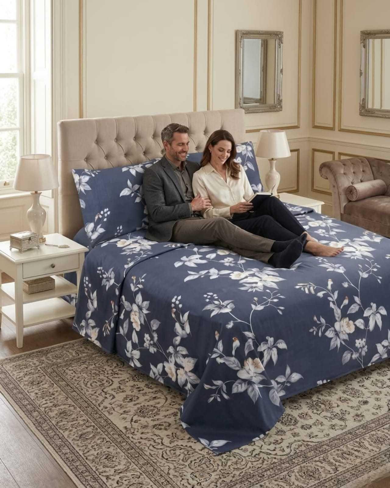 Juego de Sábanas king Resistencia y Elegancia para tu Descanso Diario negro-3