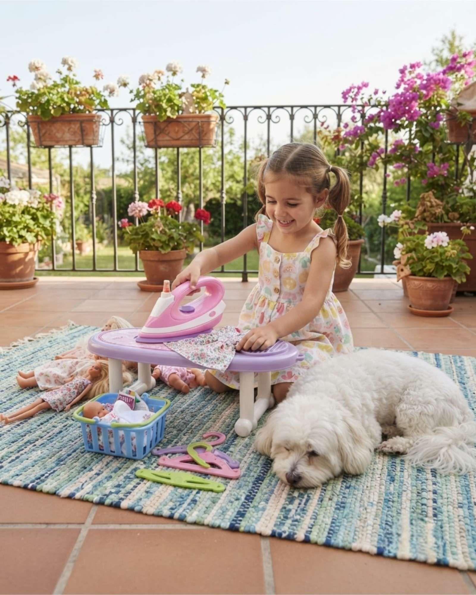Mesa de Planchar Infantil con Plancha y Accesorios-0