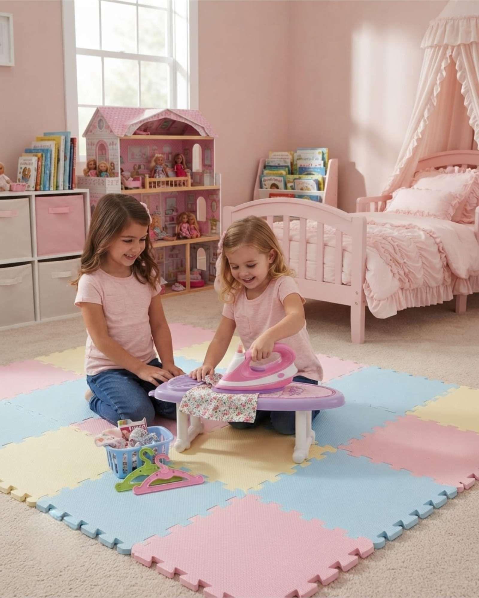 Mesa de Planchar Infantil con Plancha y Accesorios-1