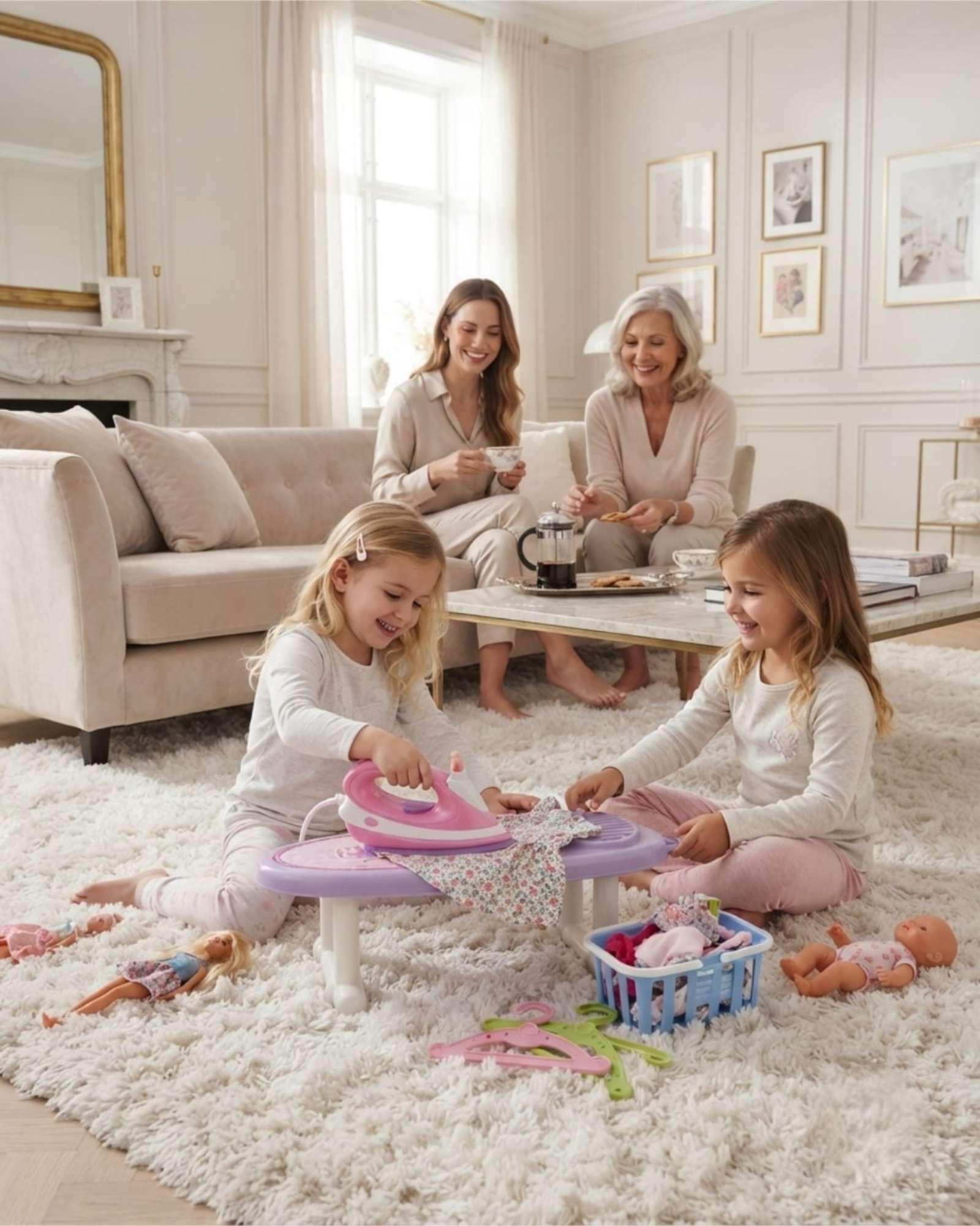 Mesa de Planchar Infantil con Plancha y Accesorios-2