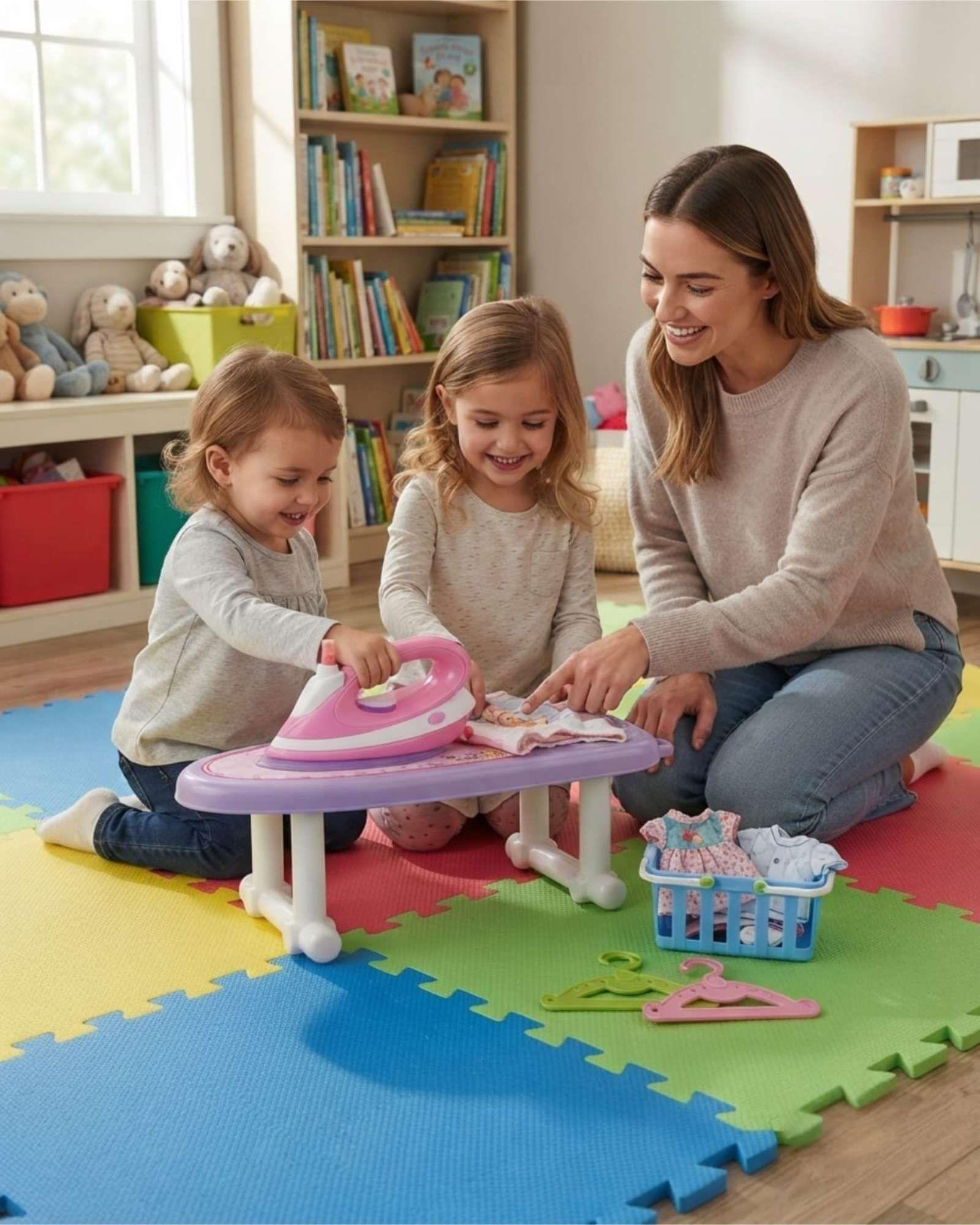 Mesa de Planchar Infantil con Plancha y Accesorios-4