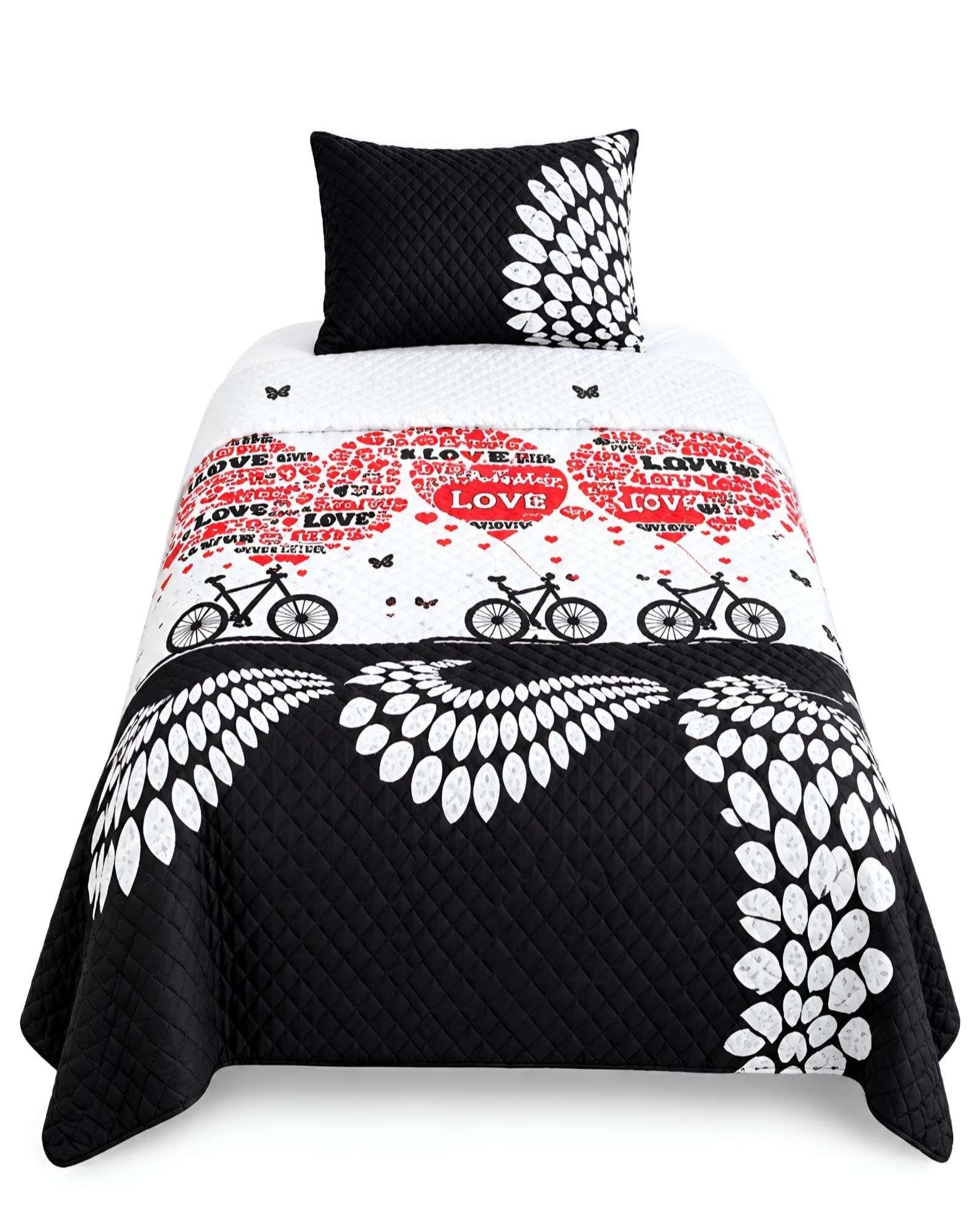 Set de Cubrecama y Funda de Almohada 1.5 plaza 180x230cm A9-4