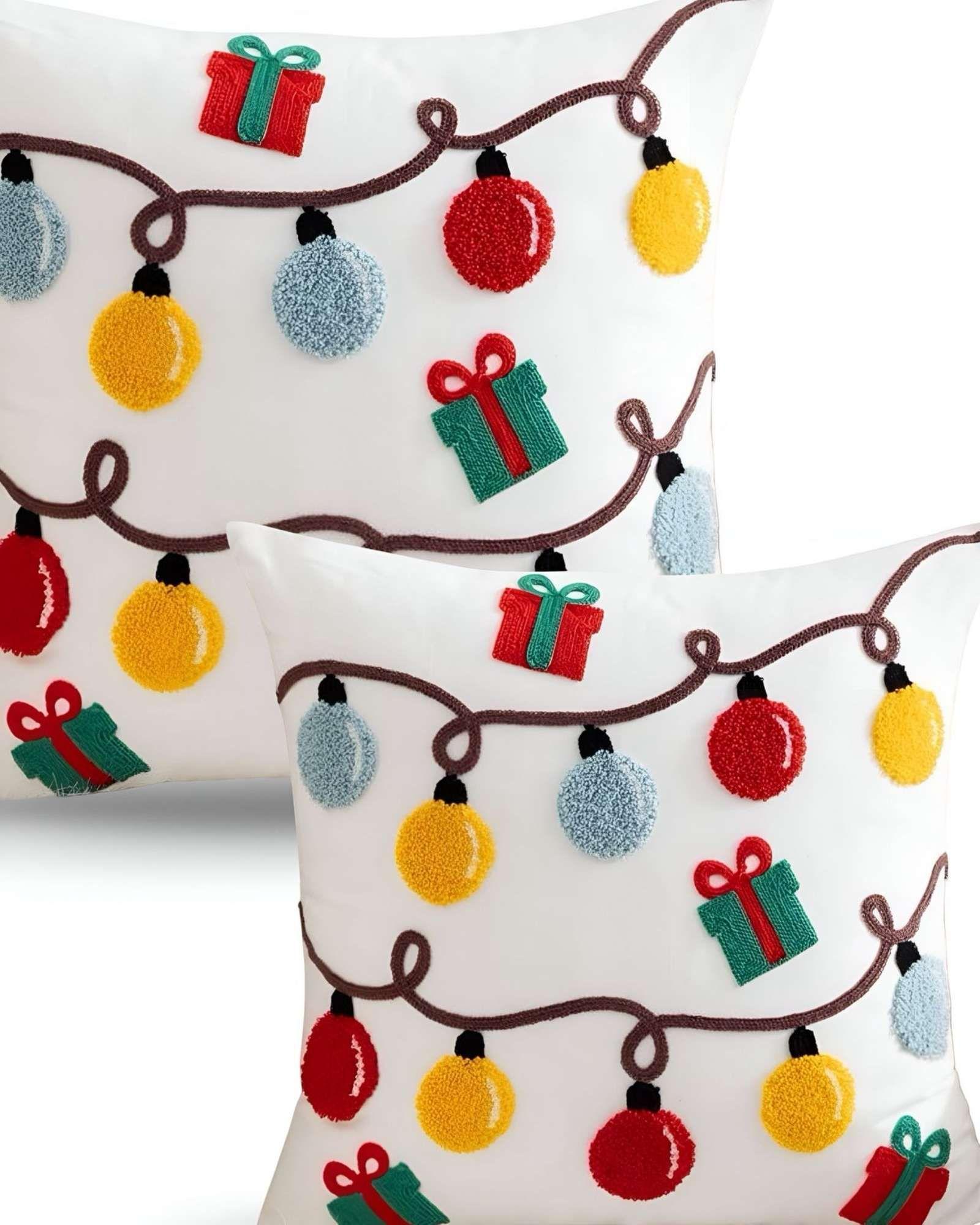 SET DE 2 FUNDAS DE COJIN PARA NAVIDAD K4-0