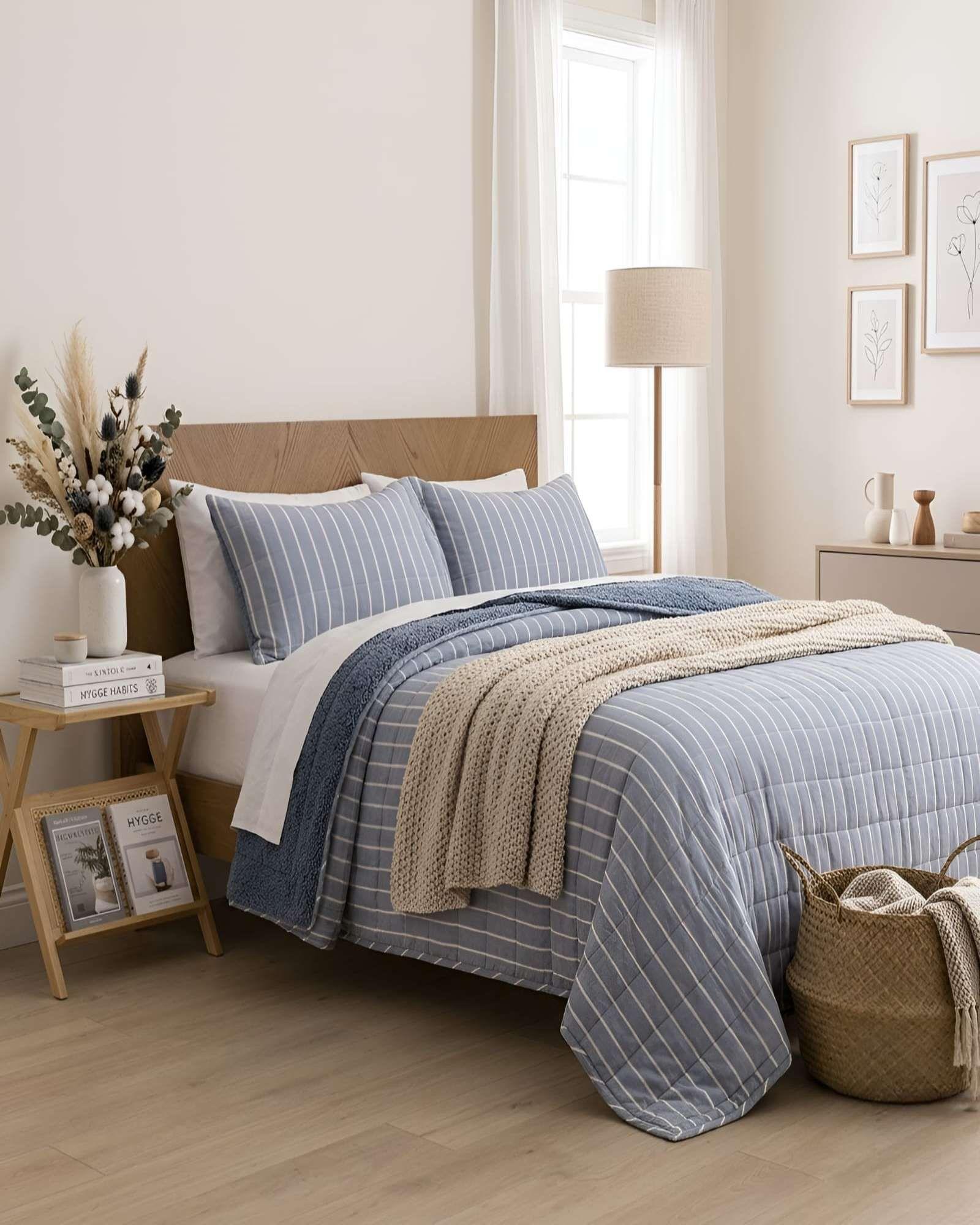 Plumon Quilt 2 Plazas Con Sherpa Palma Cationic Suave m2-1