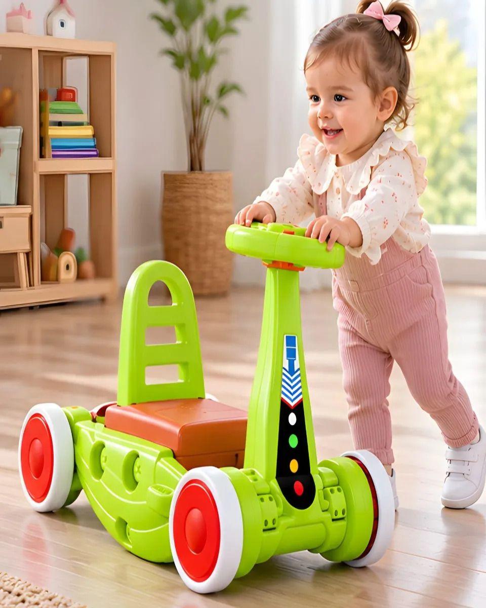 Montable Infantil 3 en 1 Andador Balancín y Correpasillos-4