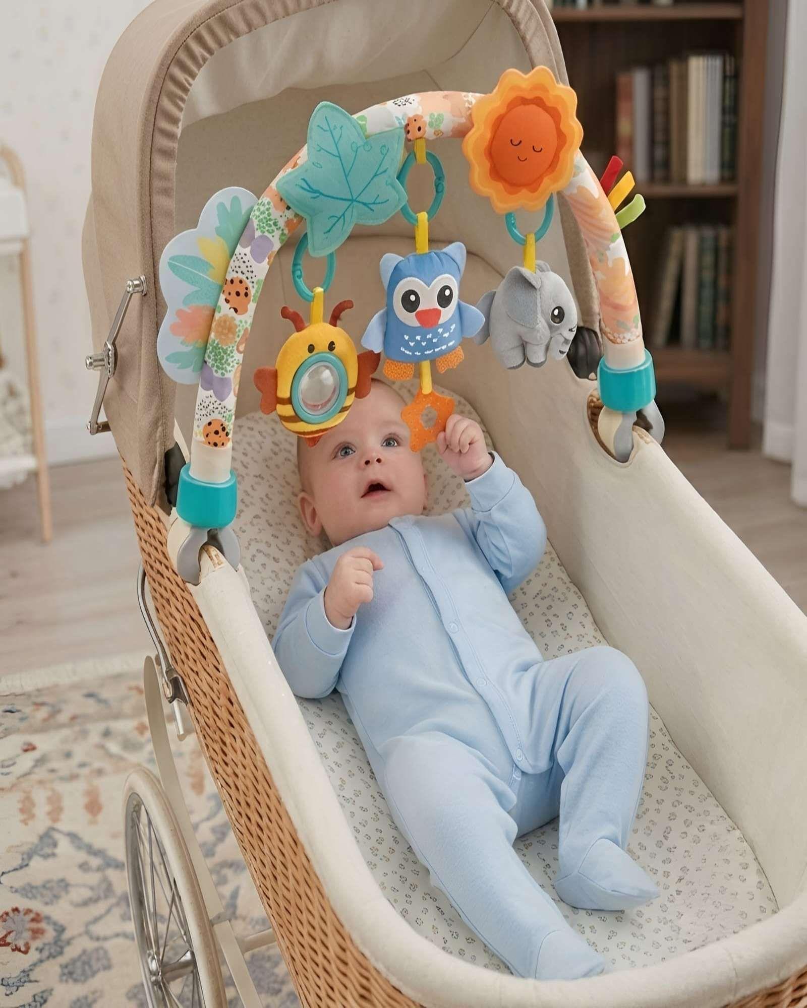 Arco de Juegos para Coche o Silla de Auto - Juguete Estimulante para Bebé-4