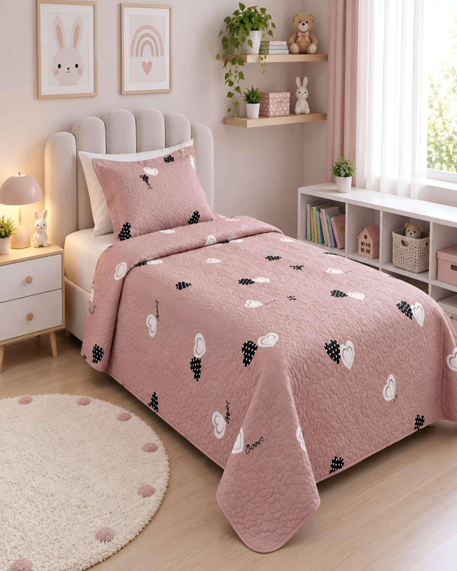 Cubrecamas Quilt De Verano Plaza y Media Ligero Y Transpirable Mas Almohada m14-1
