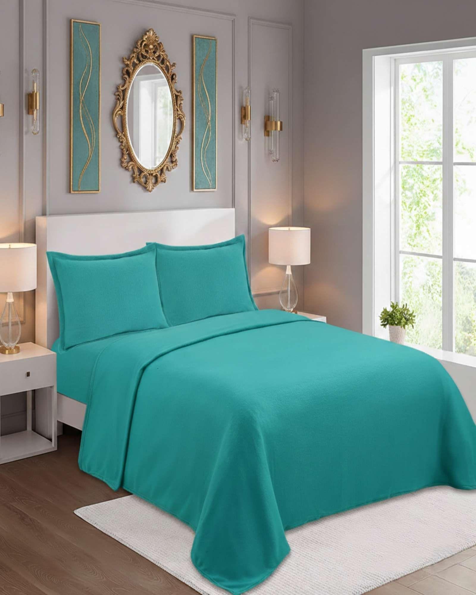 Juego de Sábanas Polar Premium King Térmicas Extra Suaves 08-3