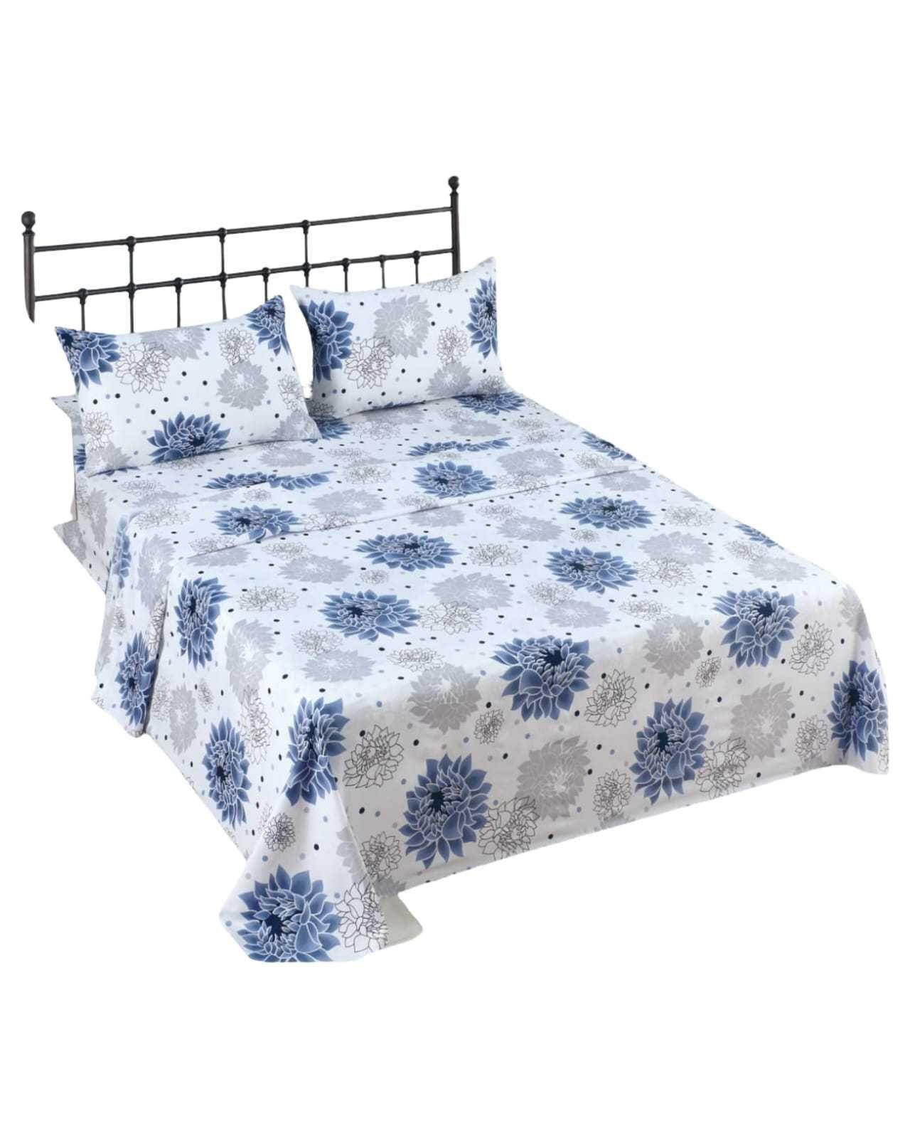 JUEGO DE SABANAS 100% ALGODON PLAZA Y MEDIA A3-2