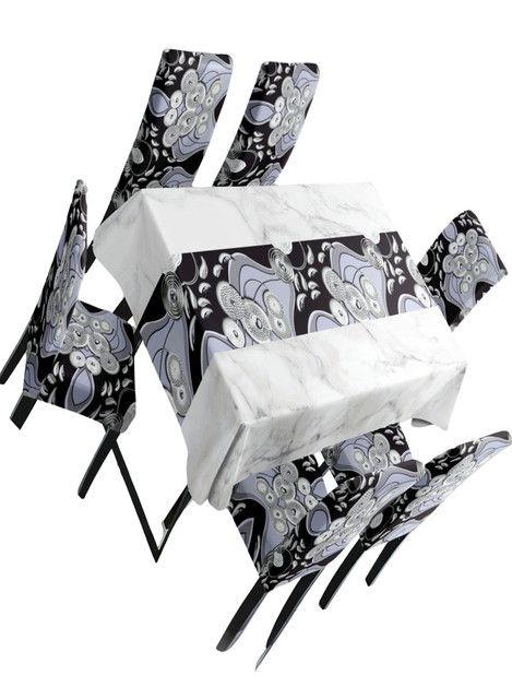 MANTEL MÁS 6 FUNDAS PARA SILLAS L08-1