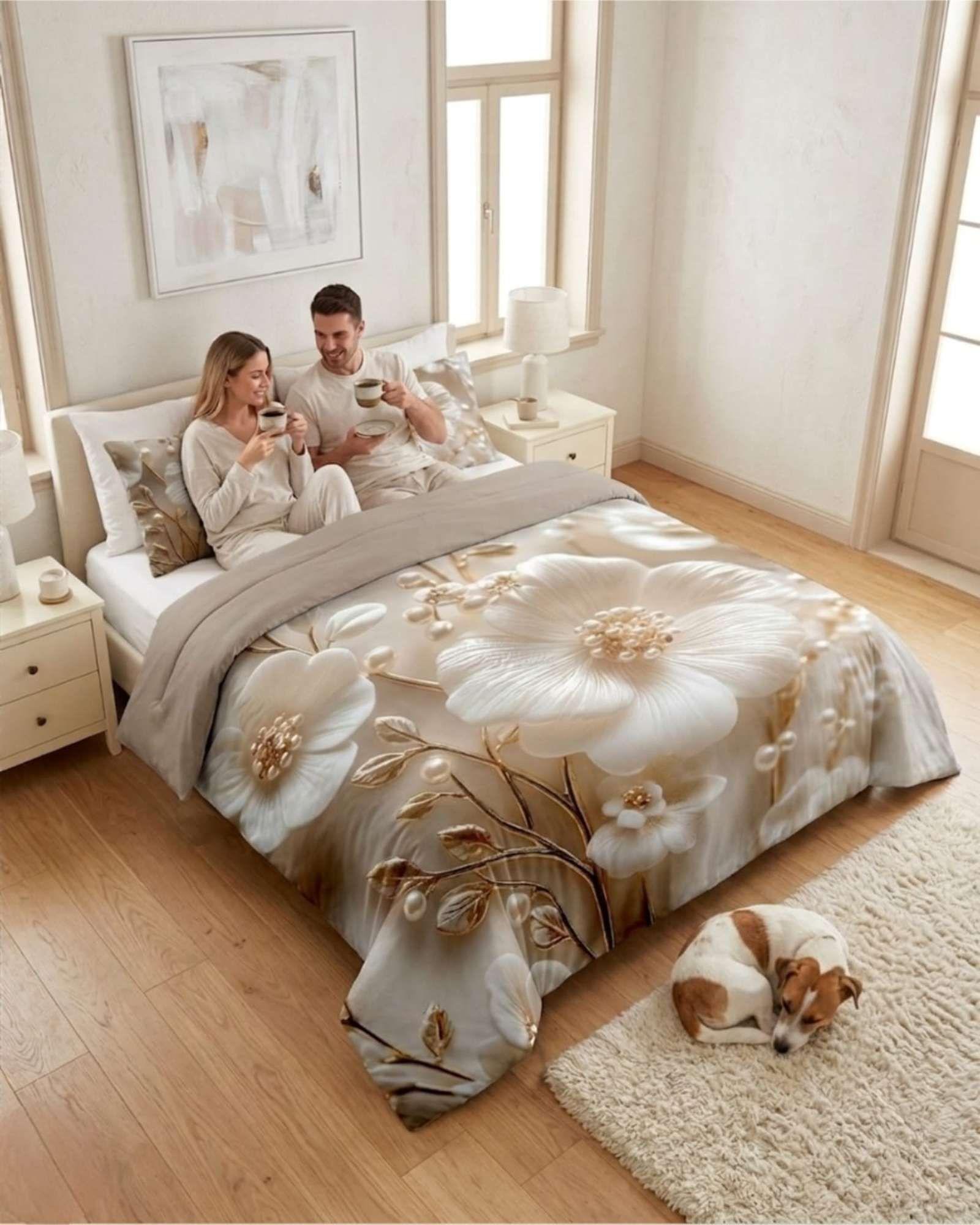 Quilt Cubrecamas Ligero Verano Efecto 5D King K8-4