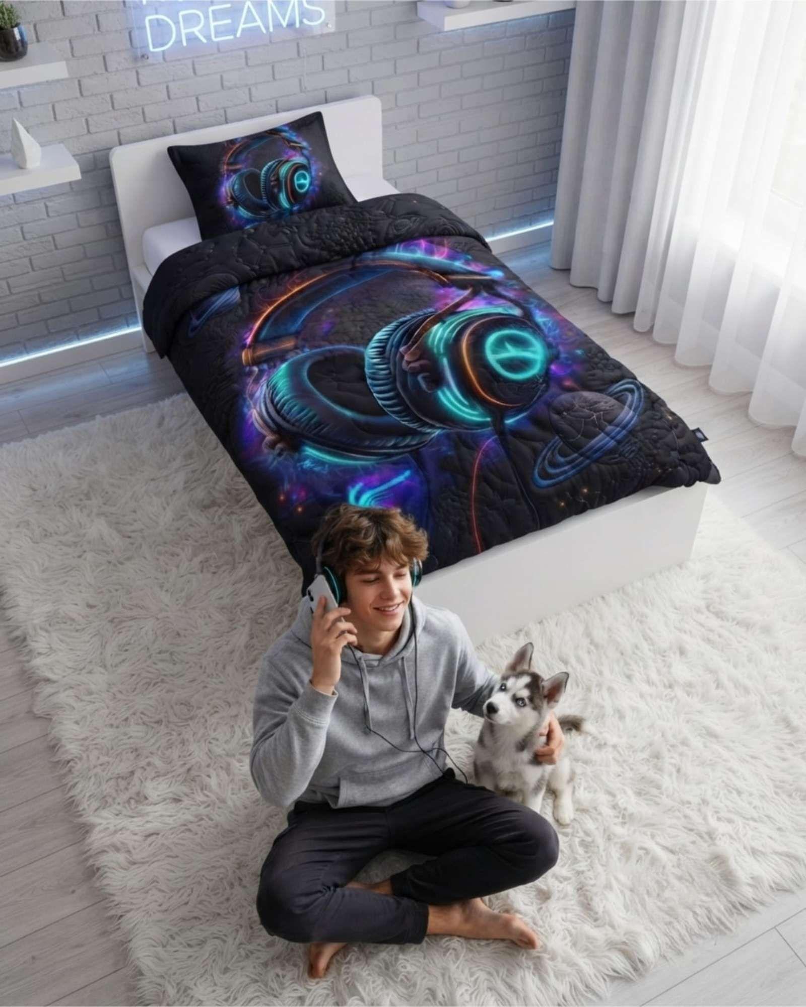 Cubrecamas Mas Almohada Para Verano Plaza Y Media Ultraligero m3-3