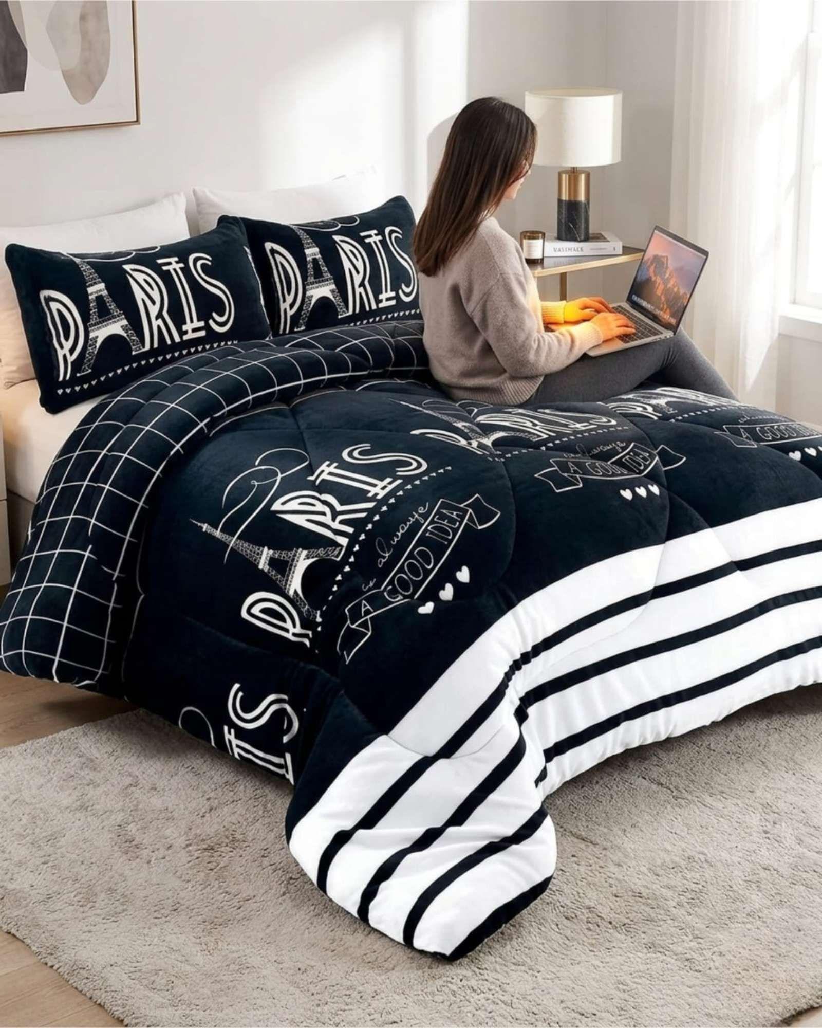 Plumón Térmico 2 Plazas Plush y Chiporro Extra Cálido Invierno A17-2