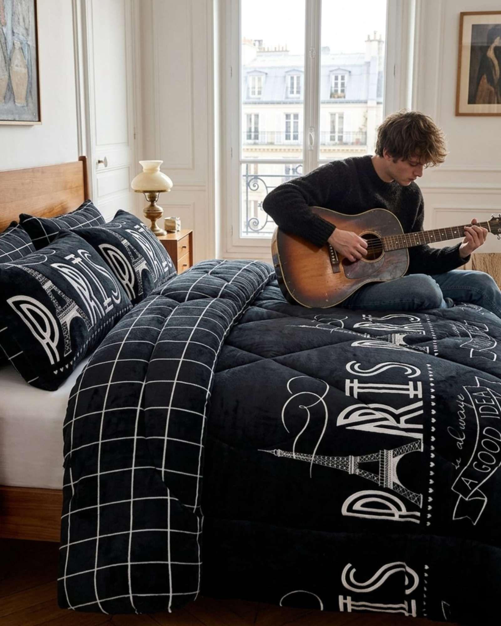 Plumón Térmico 2 Plazas Plush y Chiporro Extra Cálido Invierno A17-3