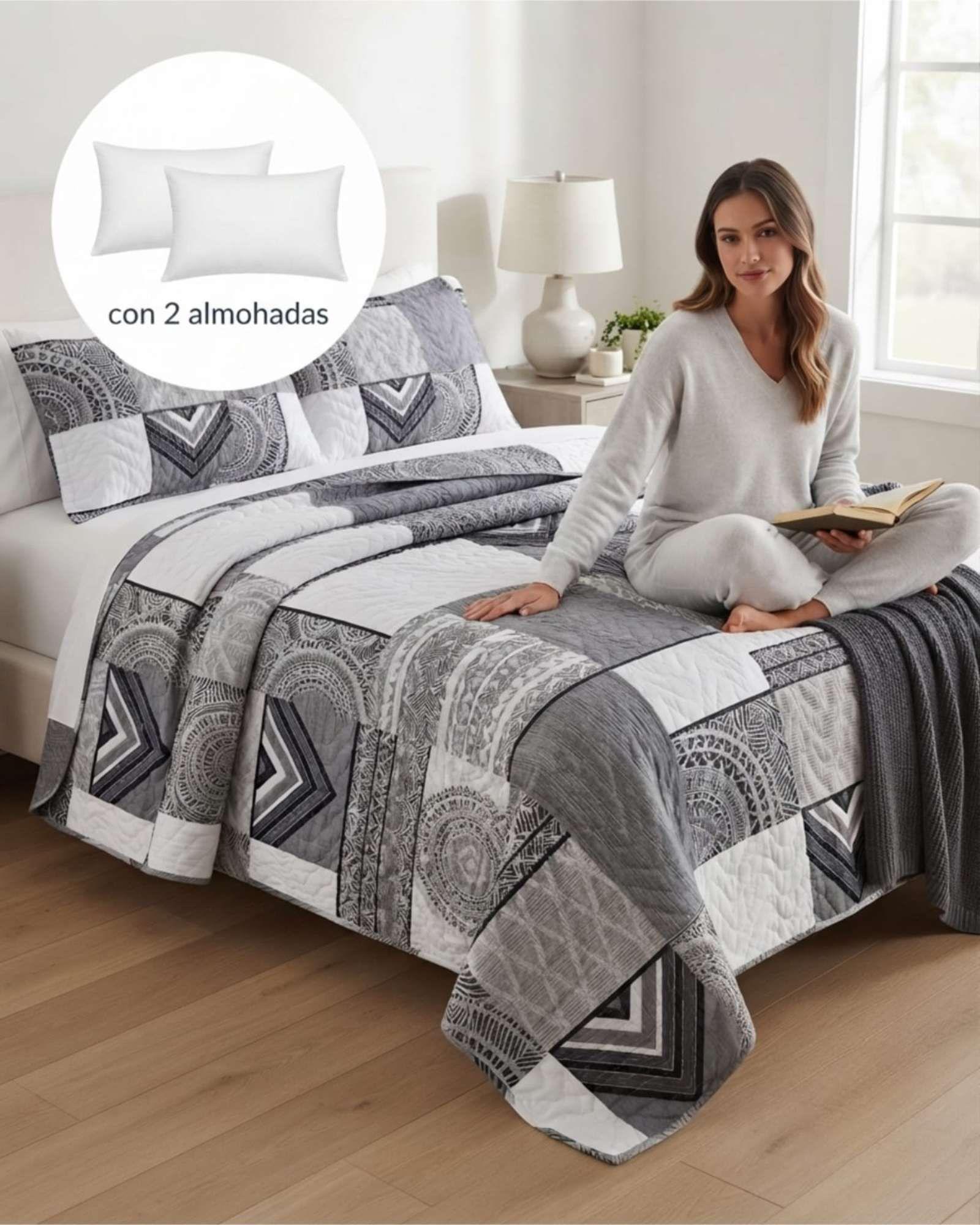 Cubrecamas King Para Verano Fresco Y Ligero Mas Almohadas m10-3