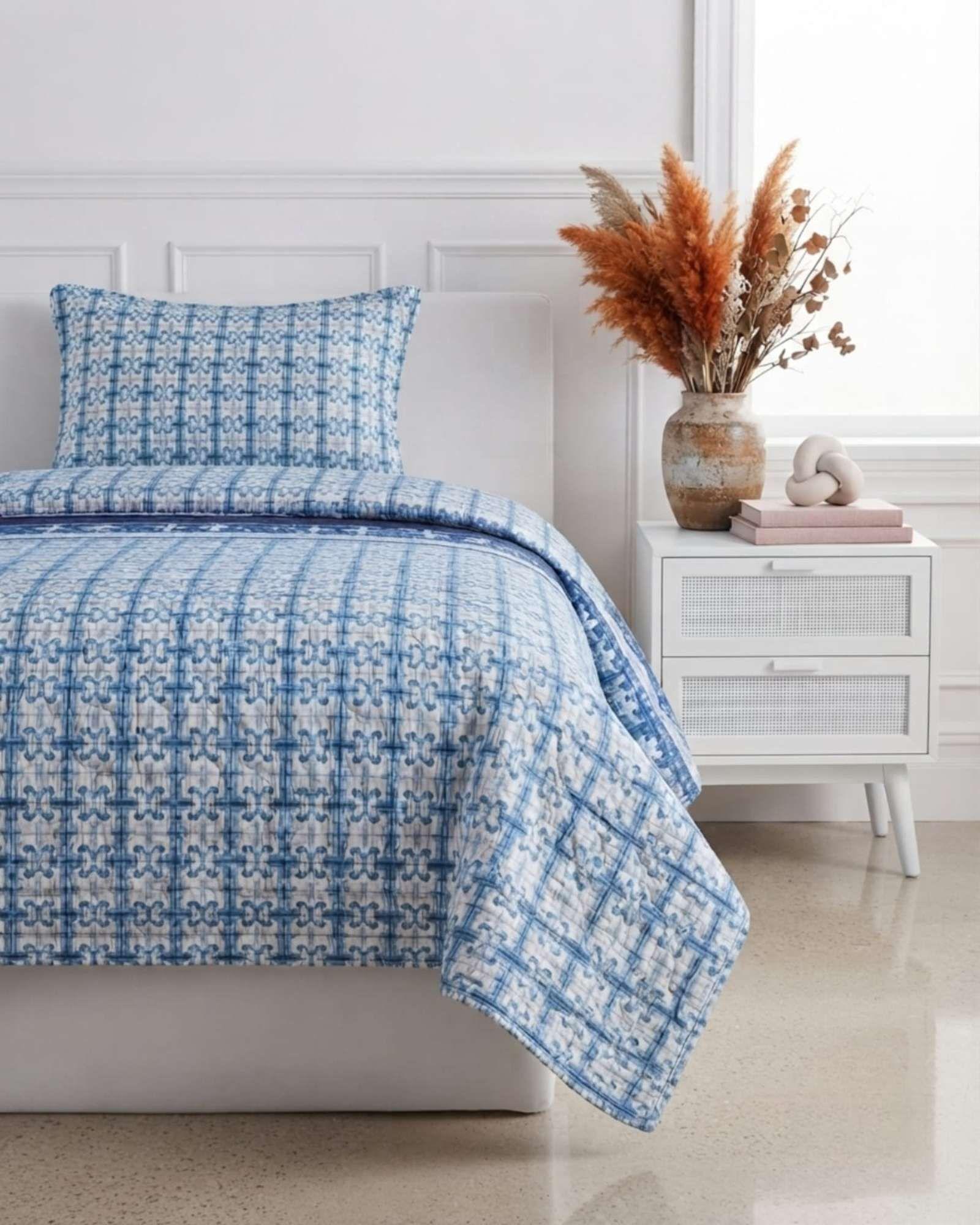 Cubrecama de Verano 1.5 Plaza Liviano y Fresco Quilt A15-0